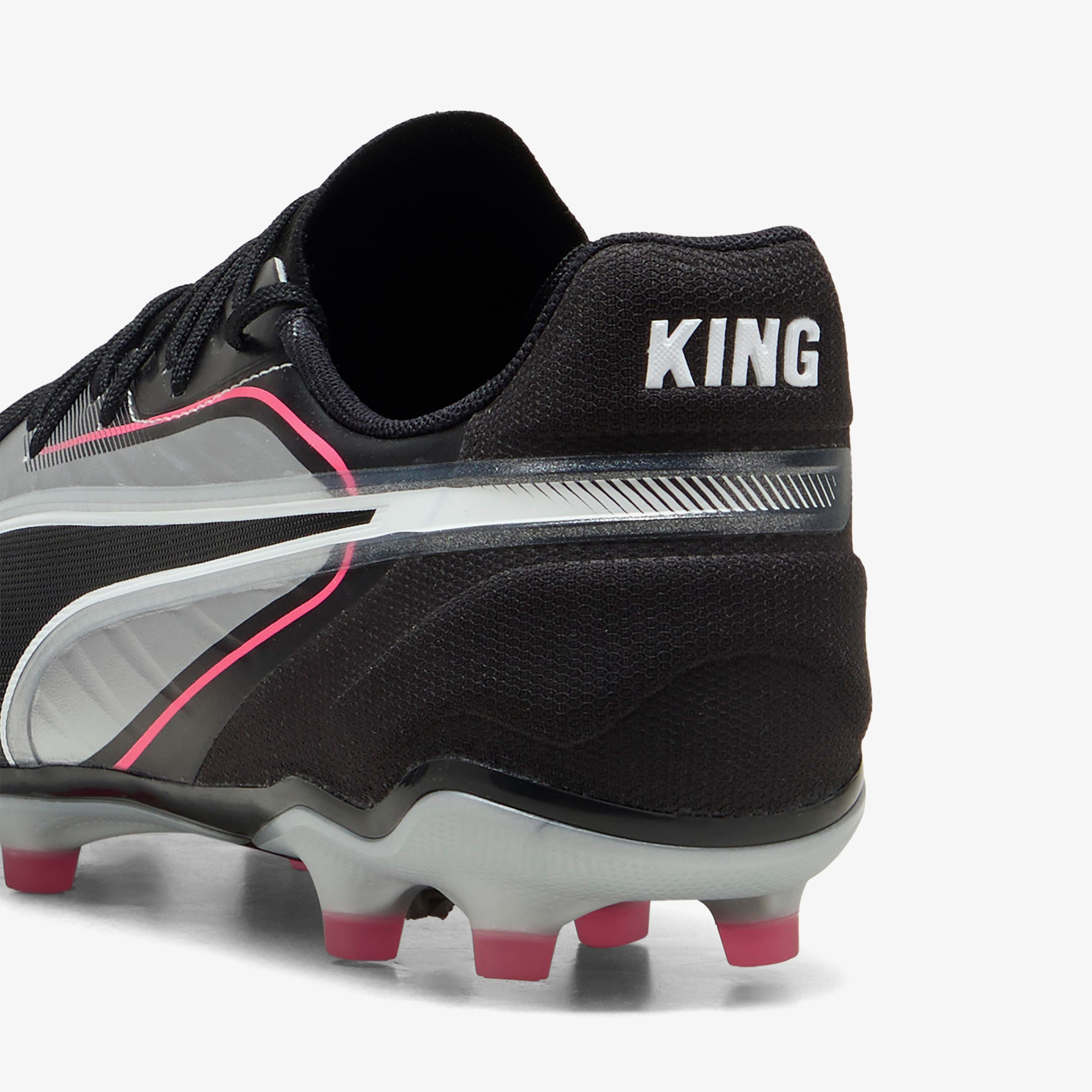 Puma King Match Fg/Ag Erkek Gri Çim Saha Kramponu