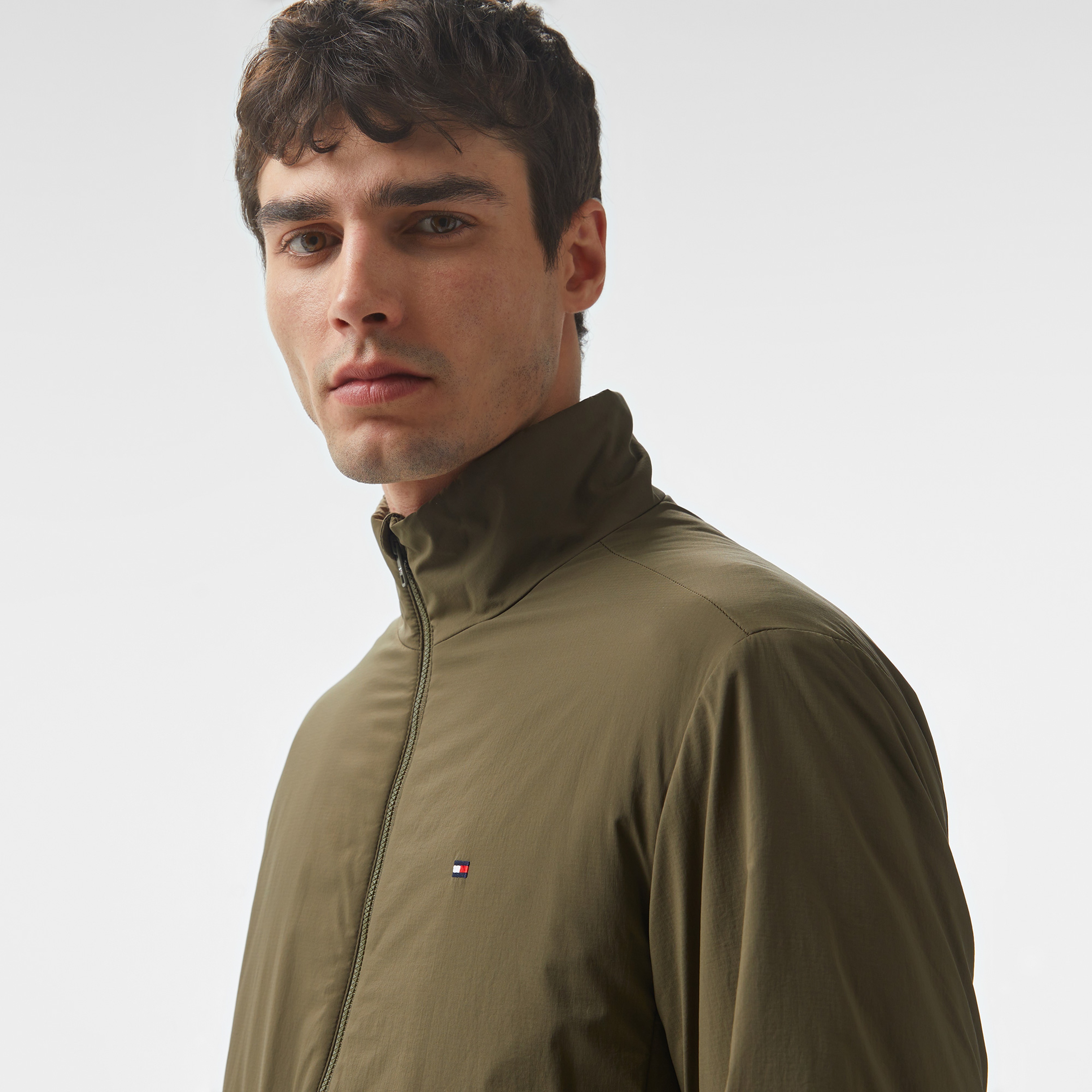 Tommy Hilfiger Lightweight Blouson Erkek Haki Ceket