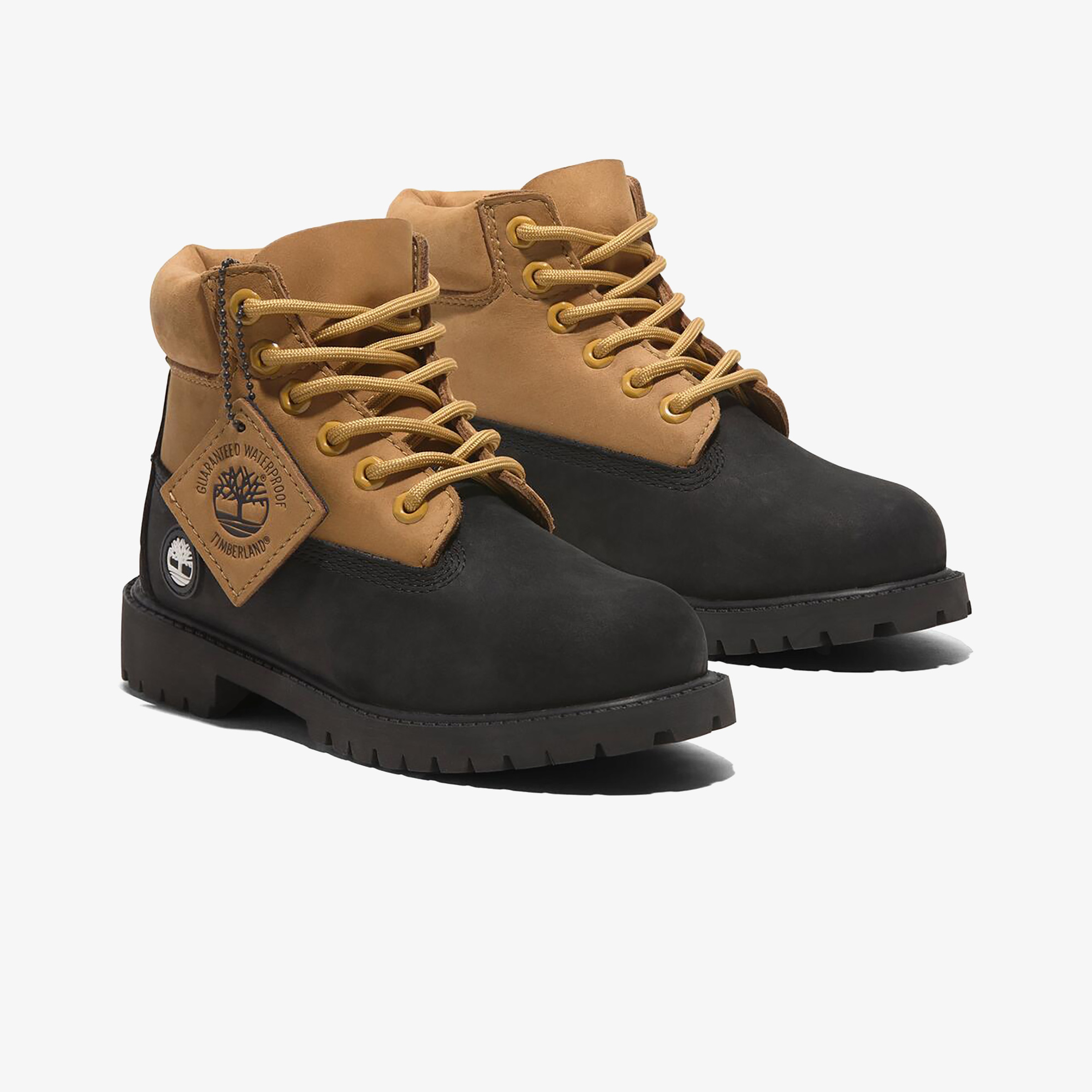 Timberland Premium 6 Inch Lace Up Çocuk Siyah Bot