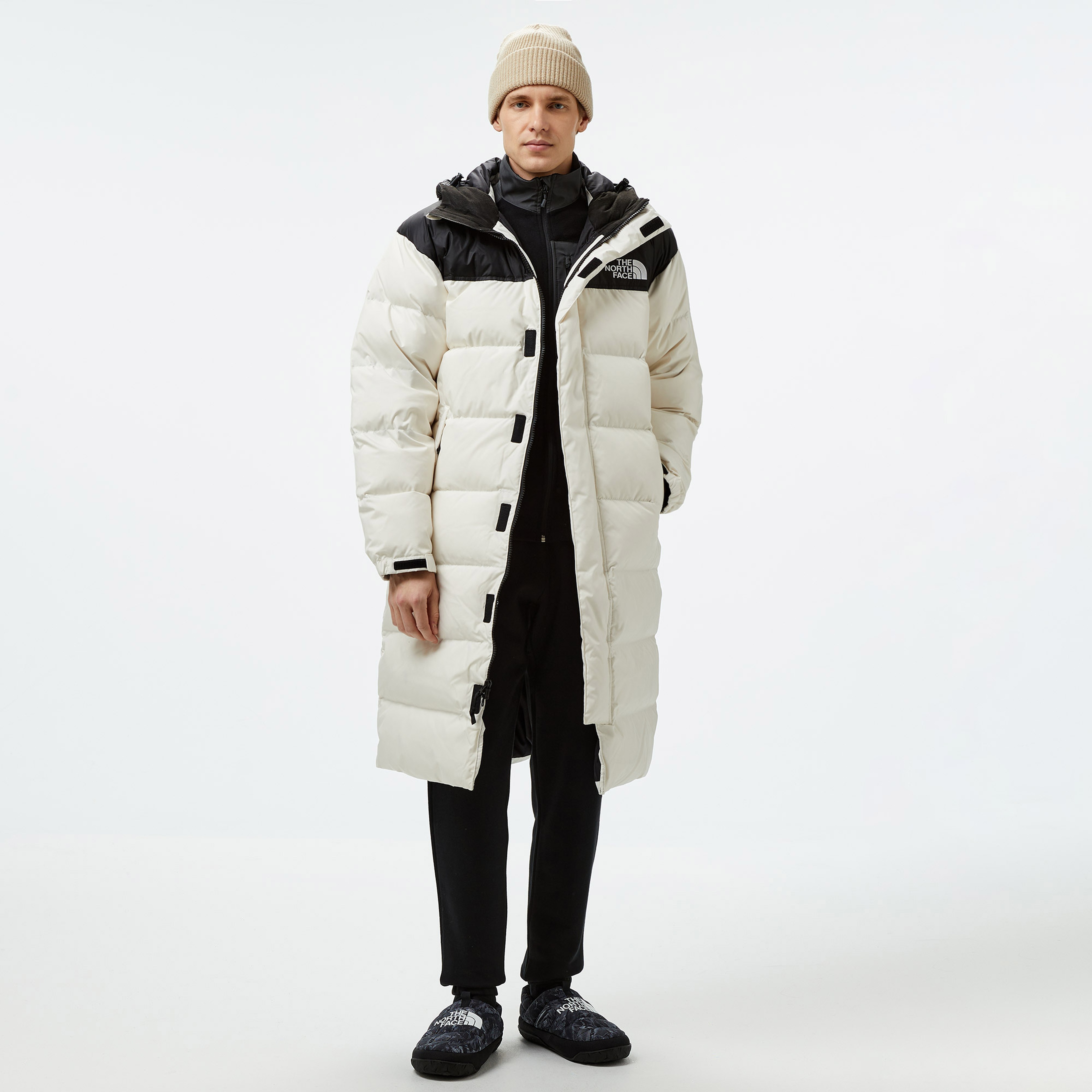 The North Face Nuptse Parka Erkek Beyaz Ceket