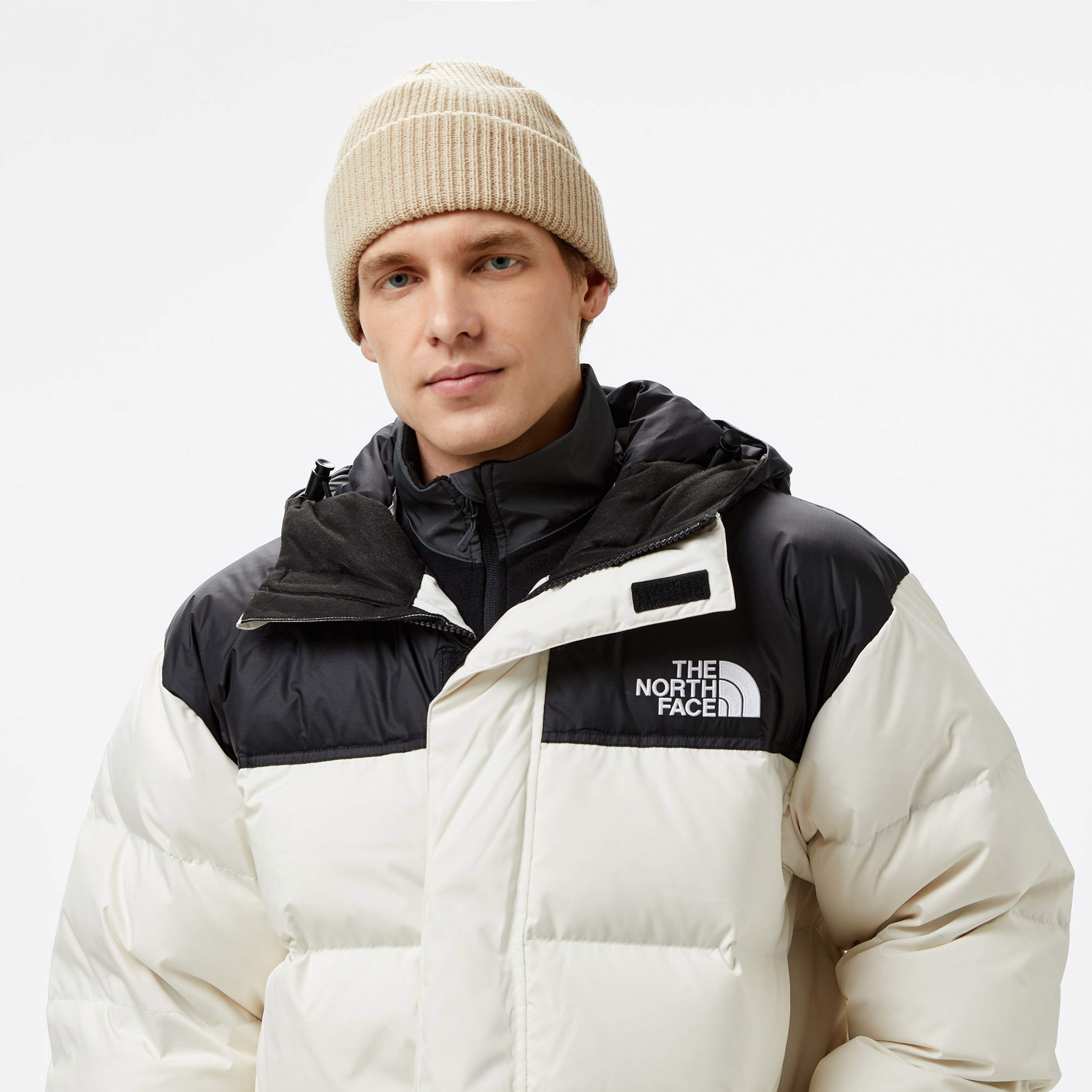 The North Face Nuptse Parka Erkek Beyaz Ceket