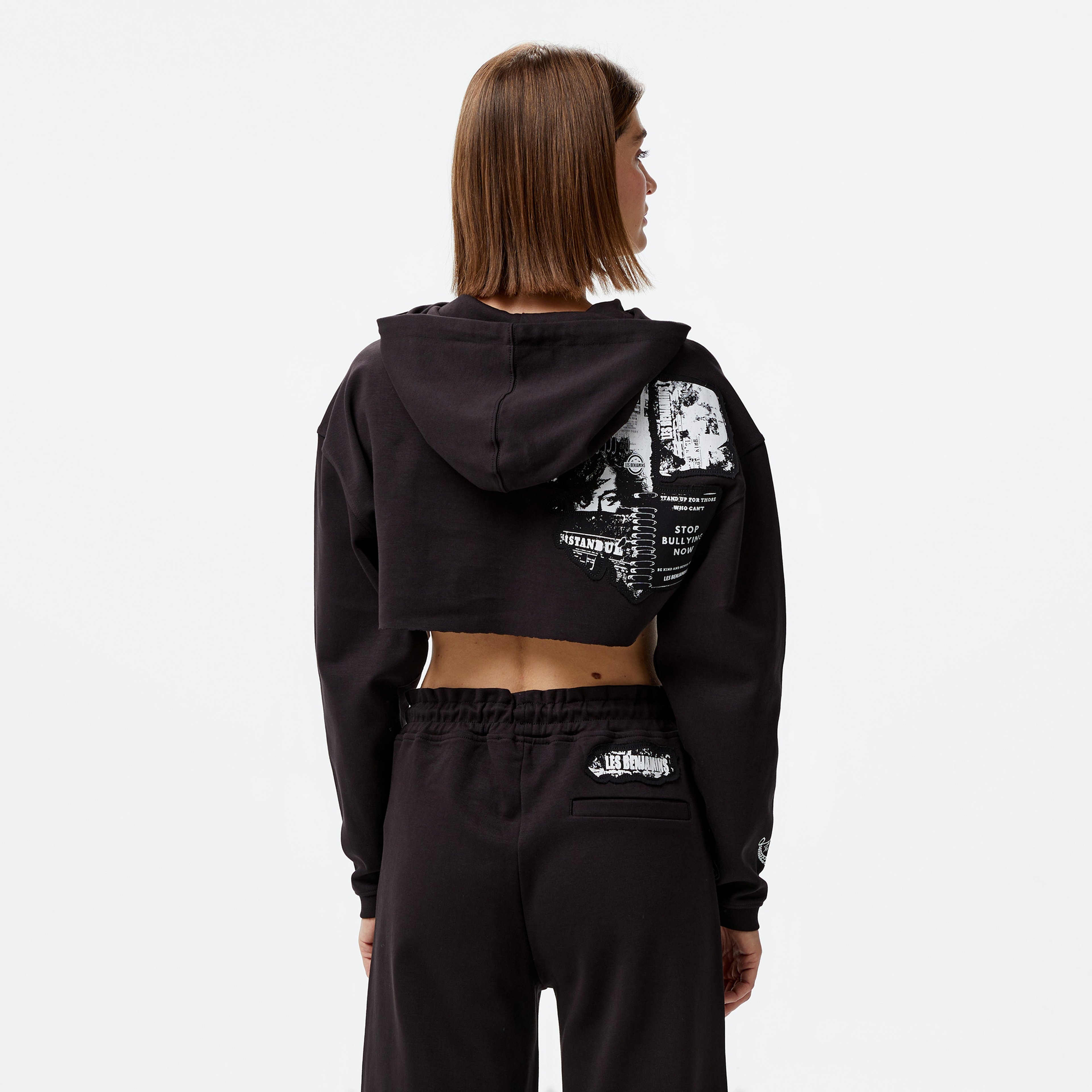 Les Benjamins 012 Kadın Siyah Sweatshirt