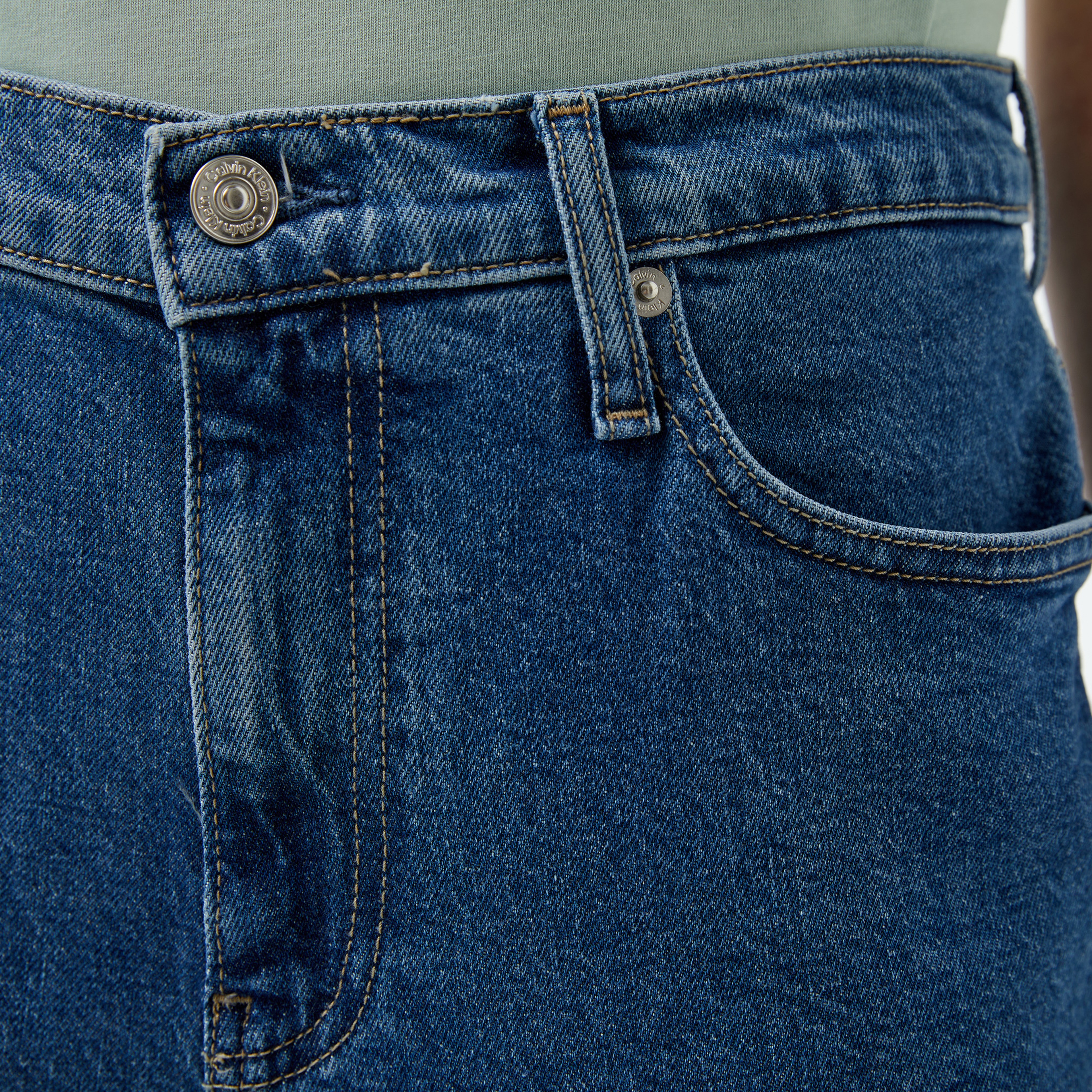 Calvin Klein Jeans Mom Kadın Mavi Jean