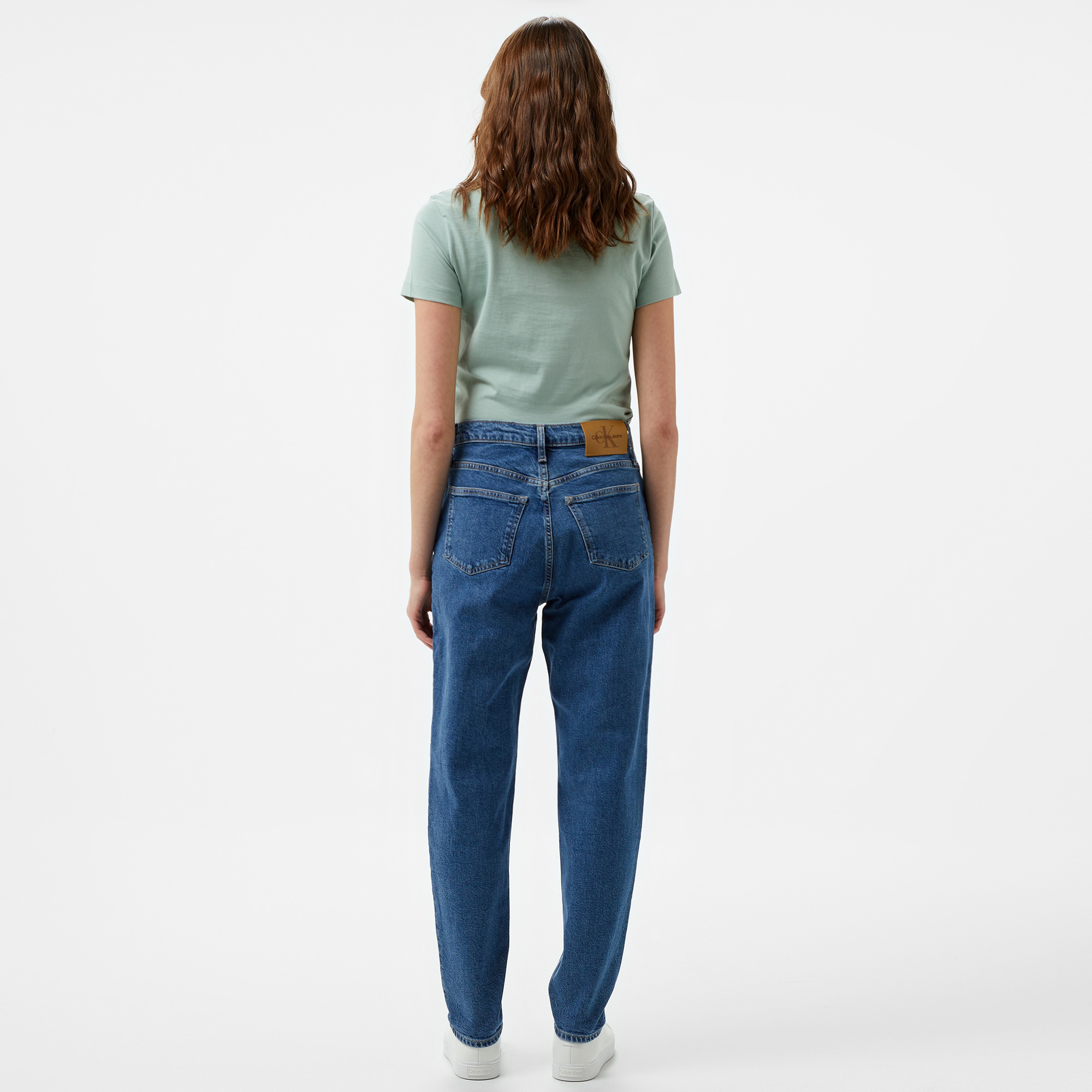 Calvin Klein Jeans Mom Kadın Mavi Jean
