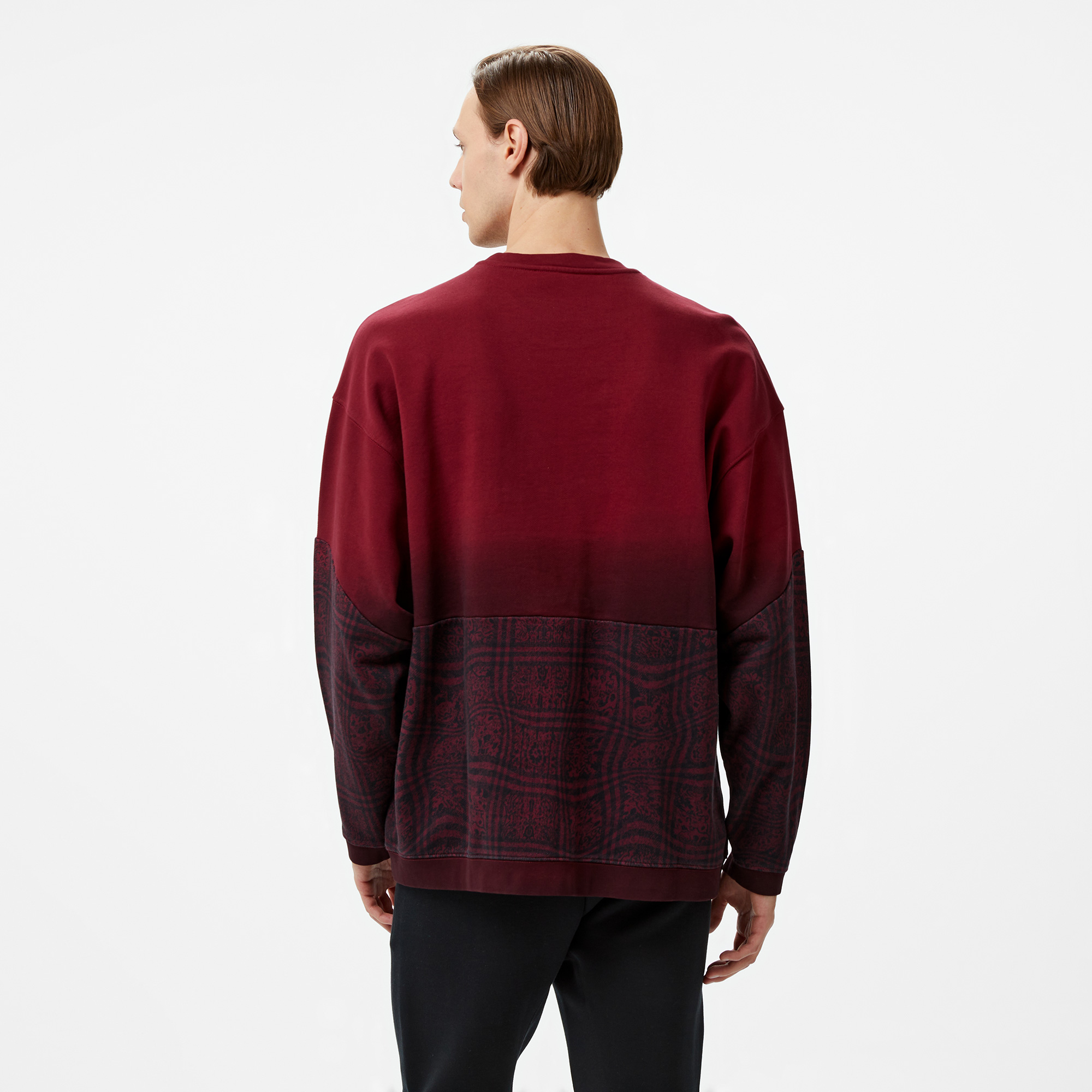 Les Benjamins 006 Erkek Bordo Sweatshirt