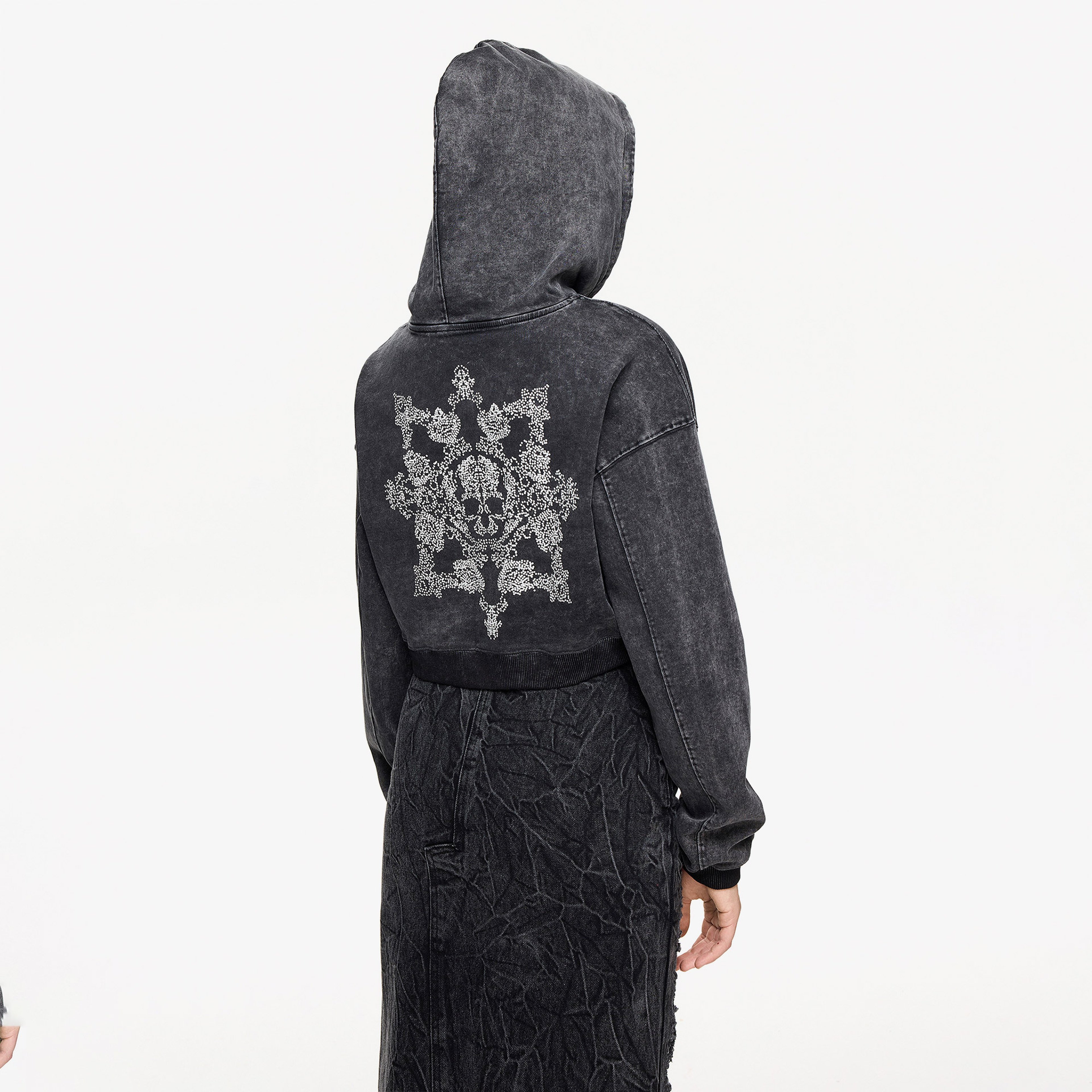 Les Benjamins 007 Kadın Siyah Sweatshirt