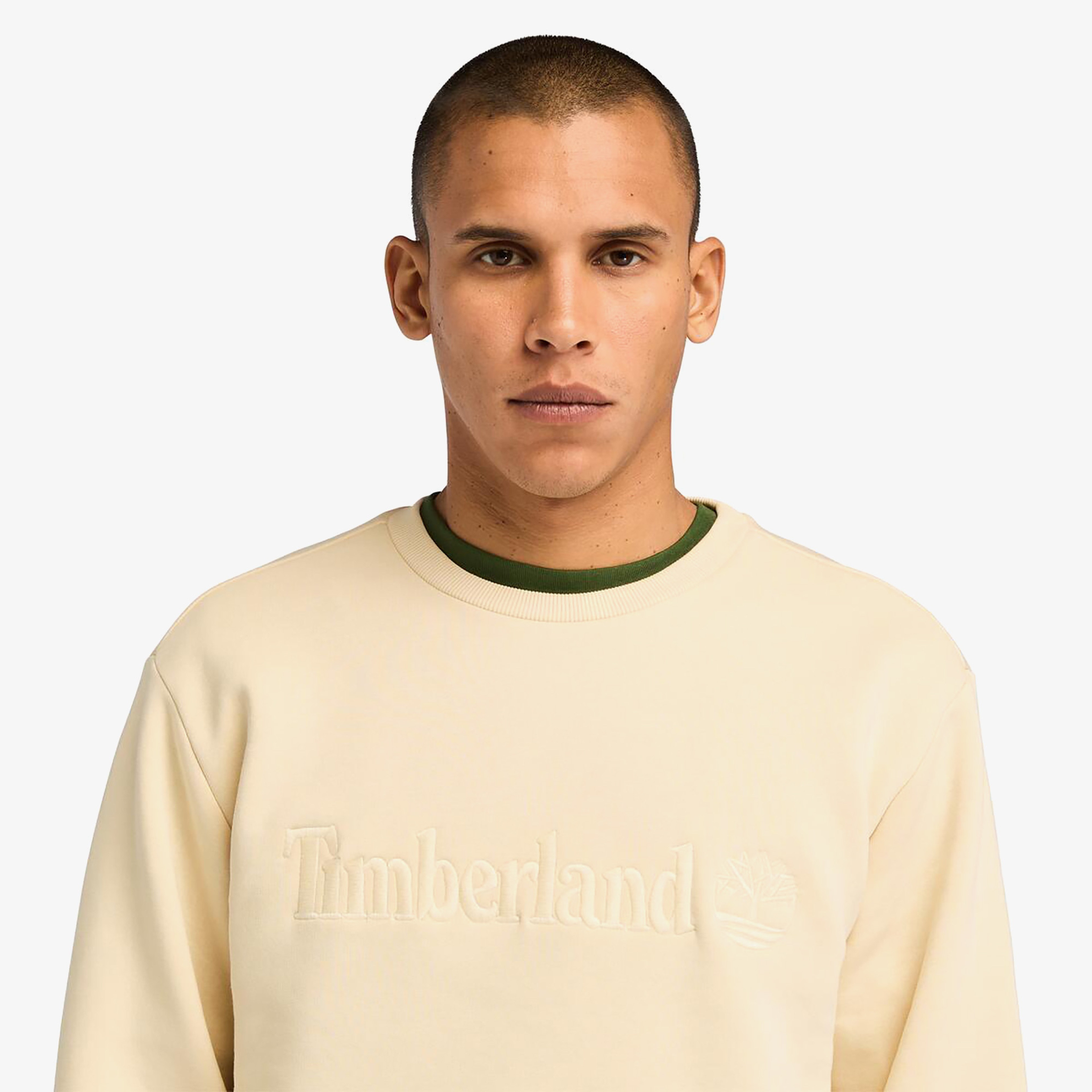 Timberland Hampthon Crew Neck Erkek Bej Sweatshirt