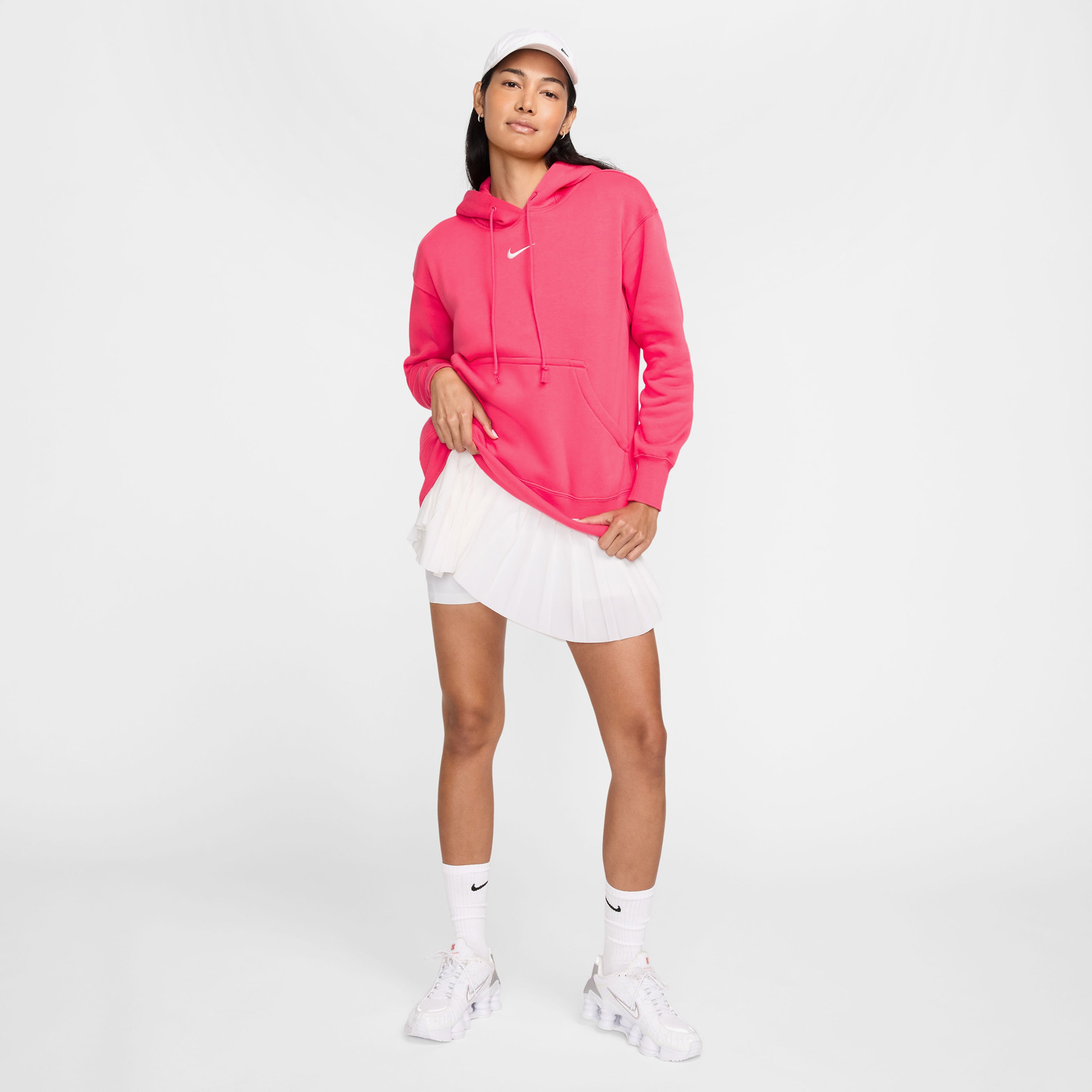Nike Sportswear Phoenix Kadın Pembe Gnlük Sweatshirt