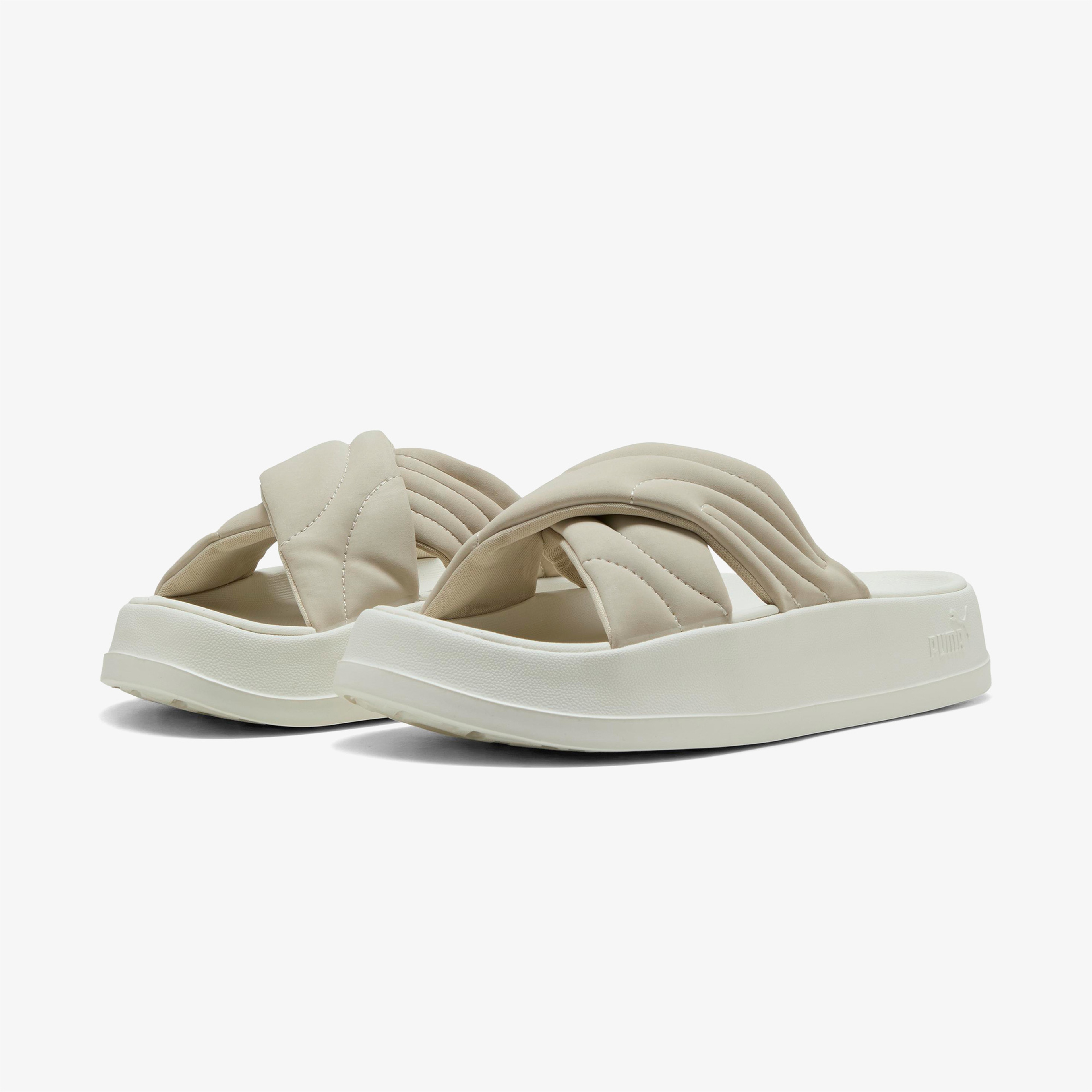 Puma Leadcat Platform Kadın Krem Terlik