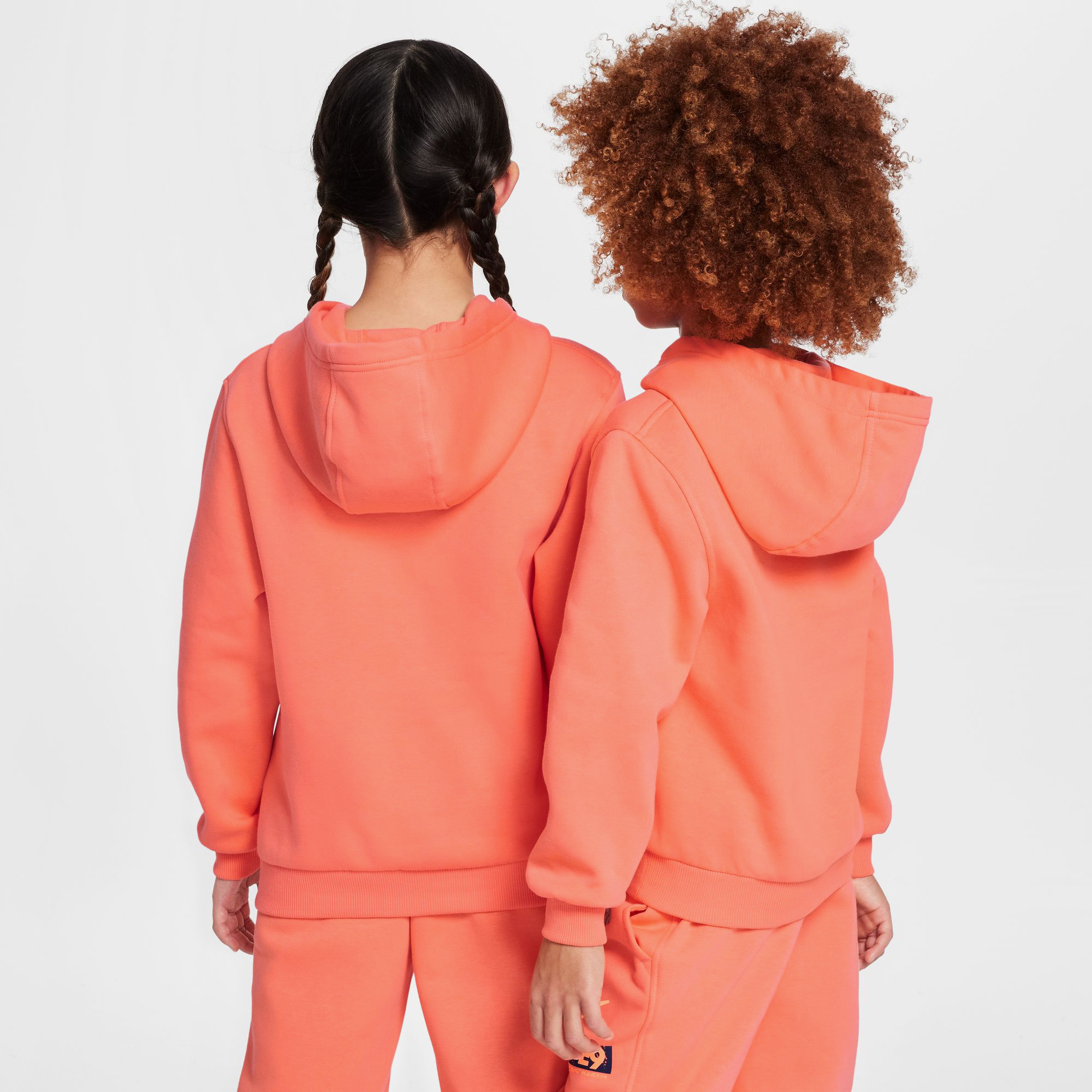 Nike Erling Haaland Club Fleece Çocuk Turuncu Sweatshirt