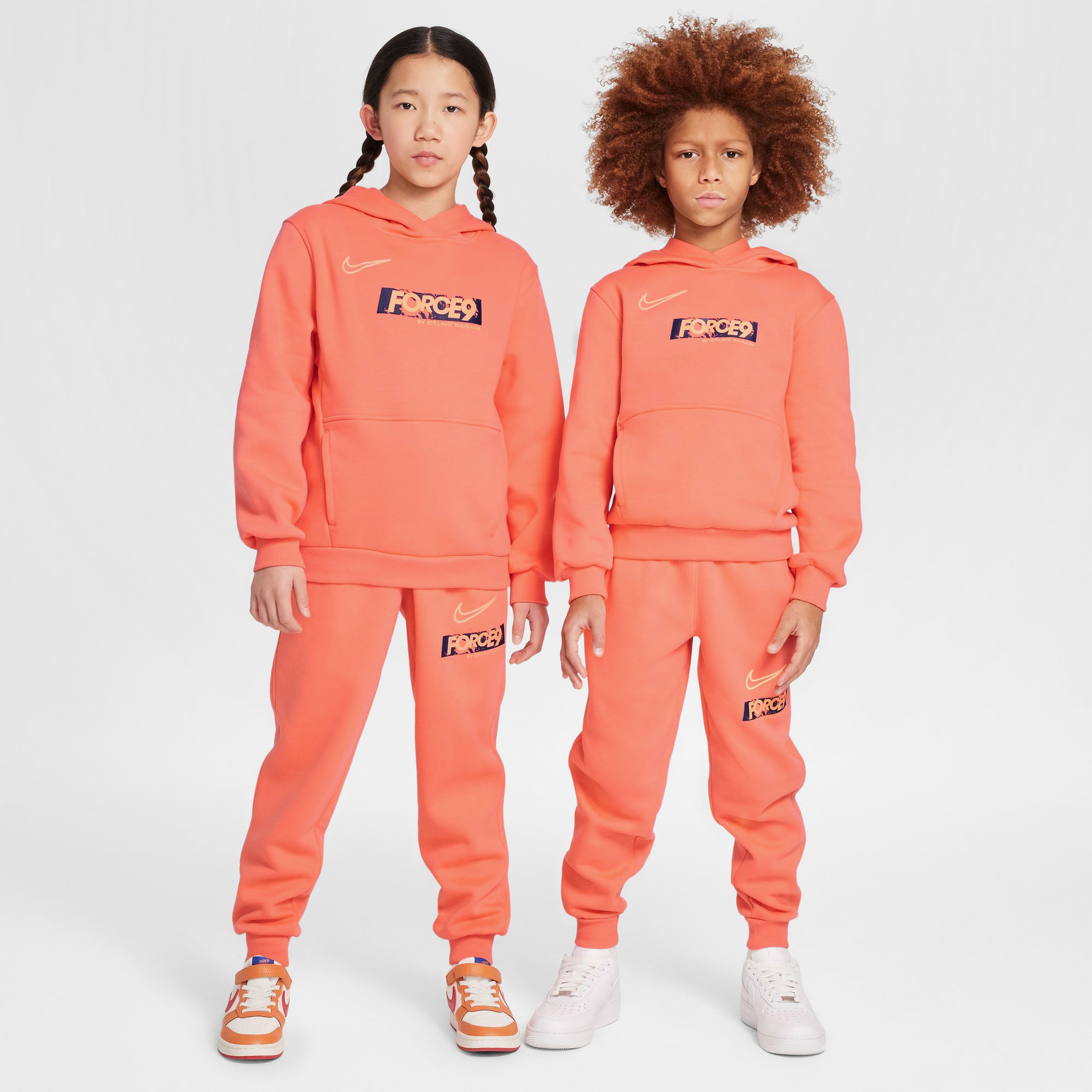 Nike Erling Haaland Club Fleece Çocuk Turuncu Sweatshirt