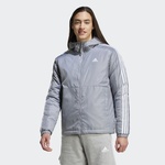 adidas Sportswear Essentials 3 Striped Insulated Kadın Gri Mont