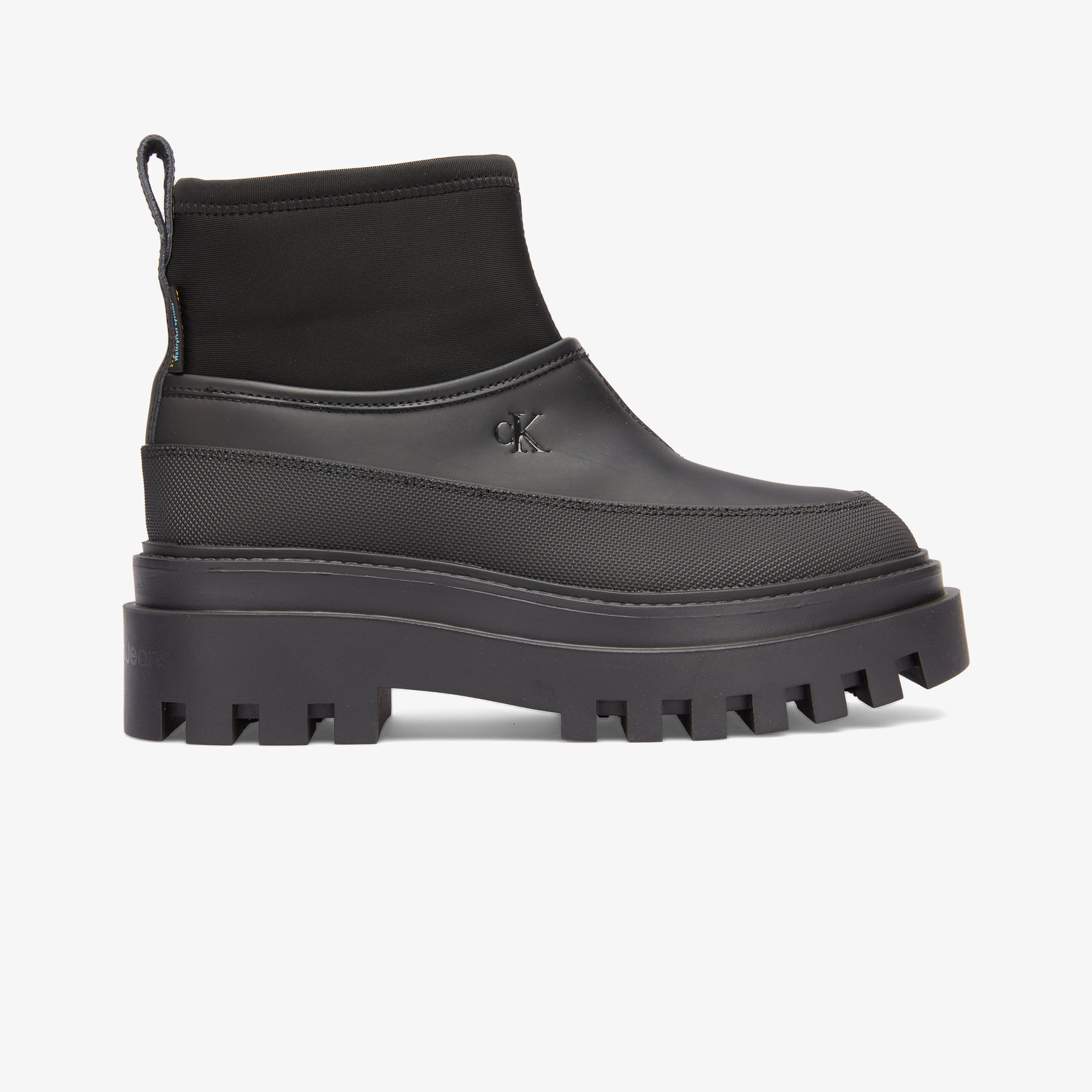 Calvin Klein Jeans Flatform Rainboot Low R Kadın Siyah Yağmur Botu