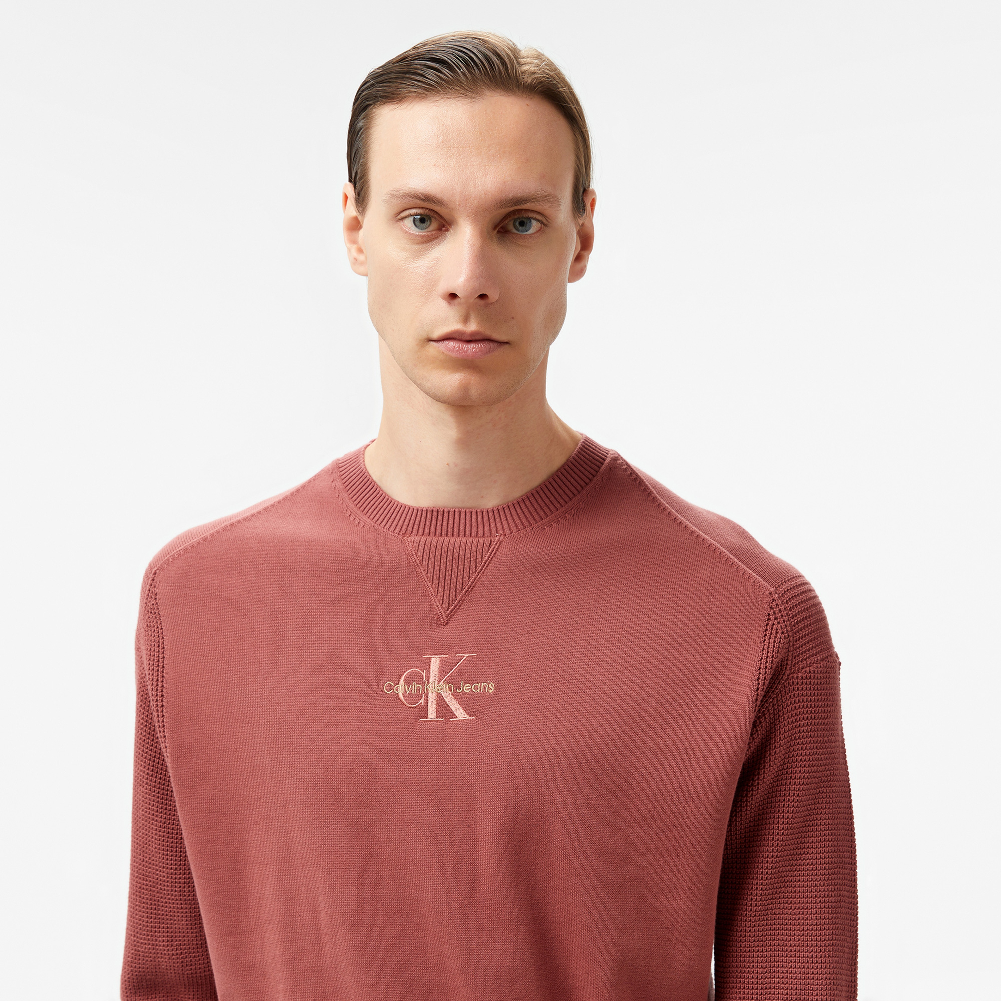 Calvin Klein Jeans Erkek Mor Triko