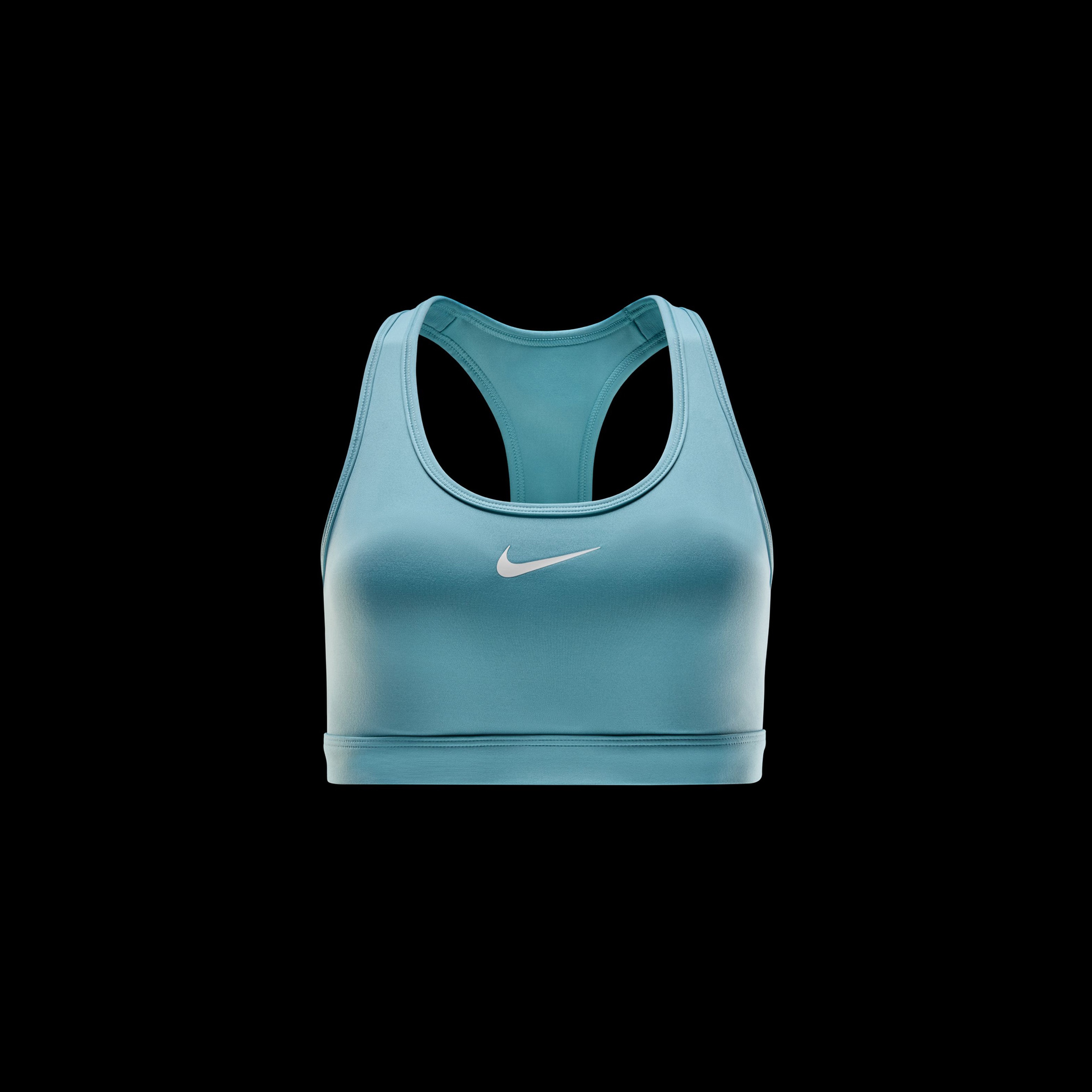 Nike Swoosh Medium Support Kadın Mavi Bra