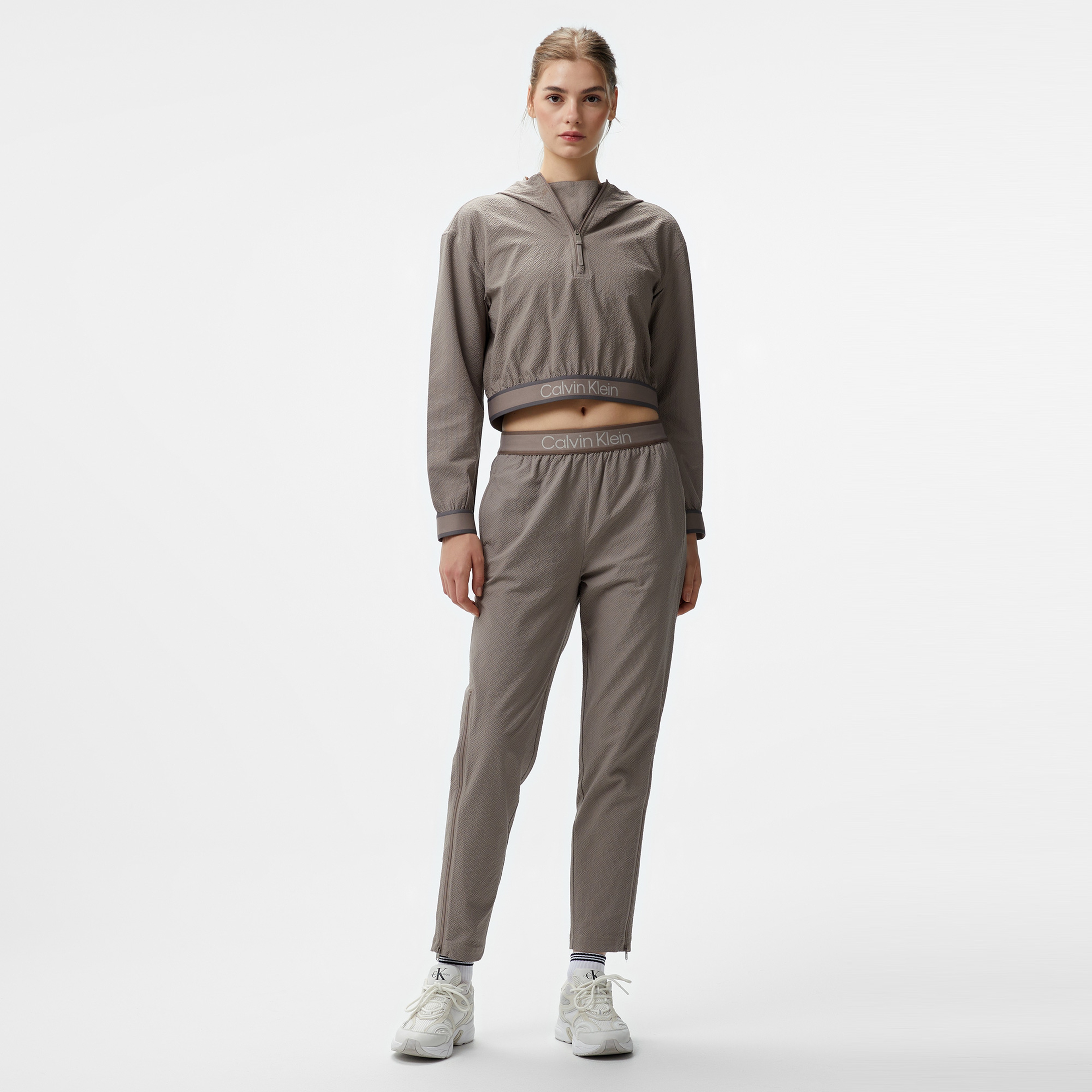 Calvin Klein Wind Kadın Kahverengi Rüzgarlık