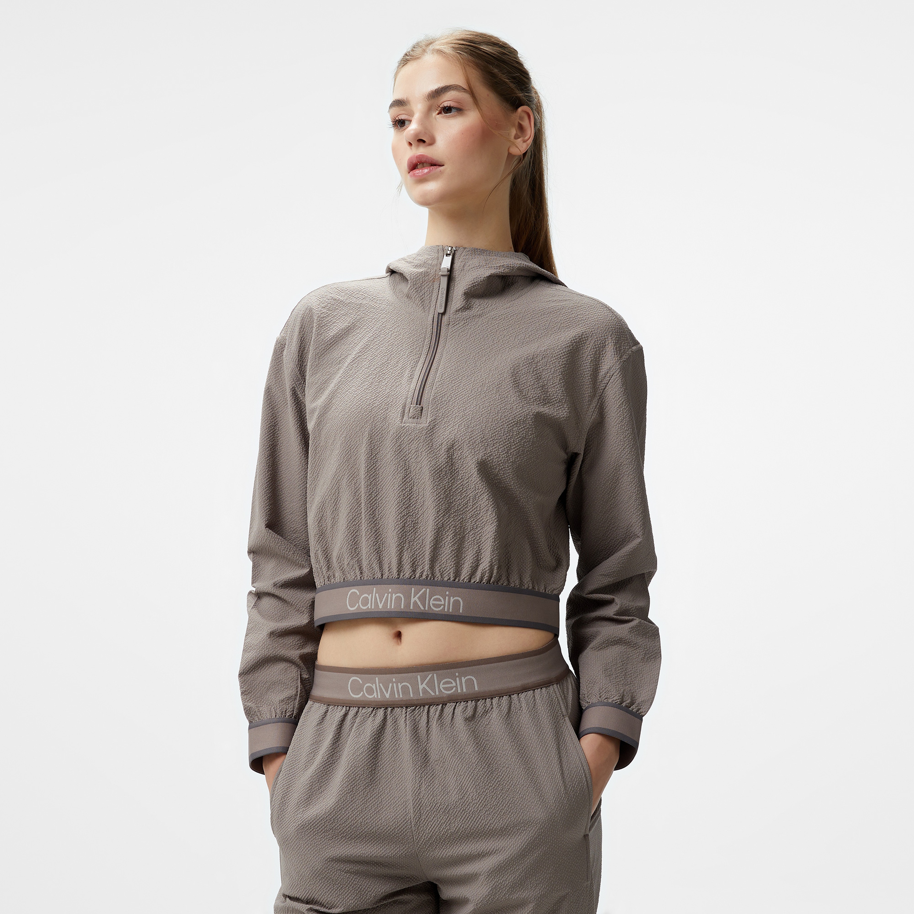 Calvin Klein Wind Kadın Kahverengi Rüzgarlık