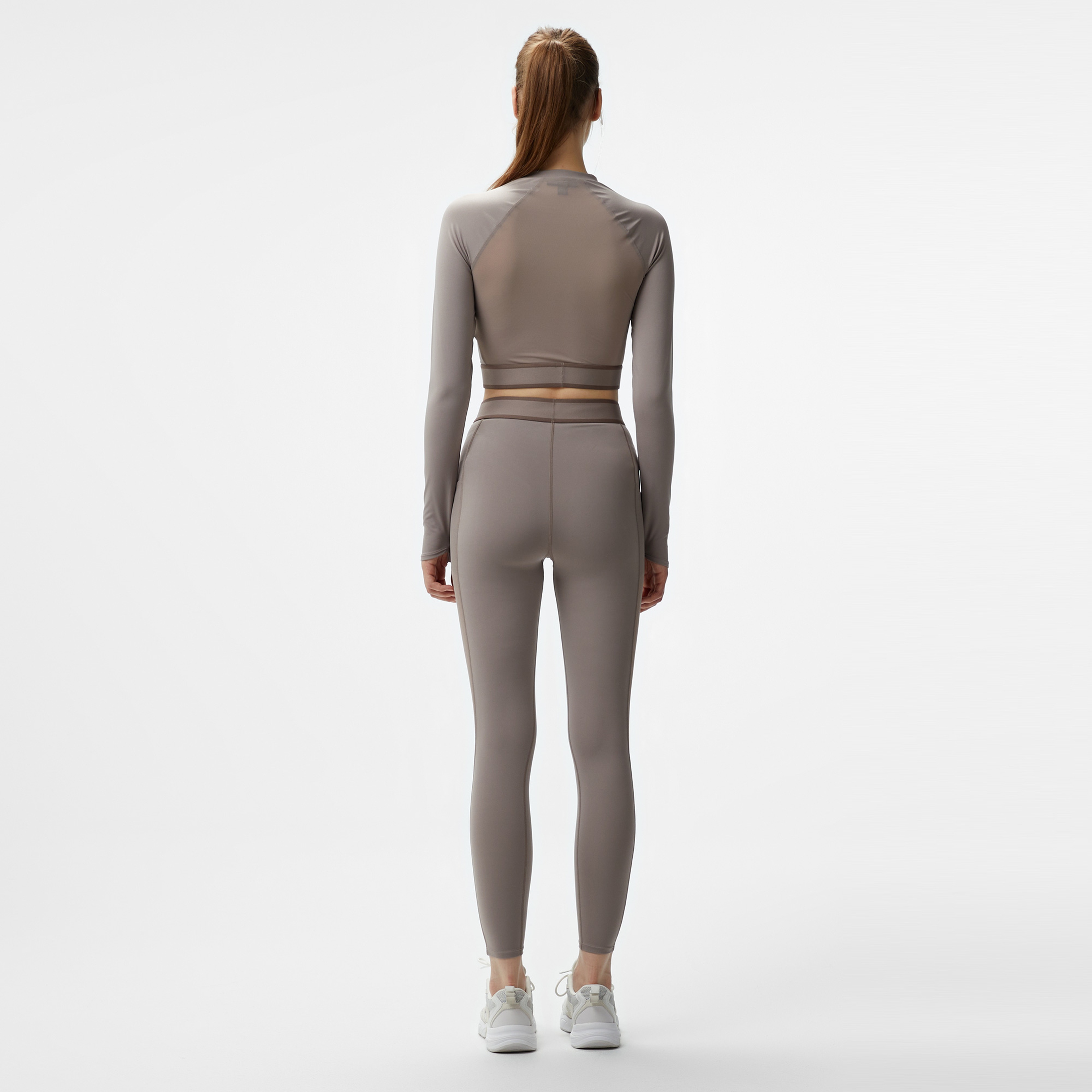 Calvin Klein Kadın Kahverengi Tayt