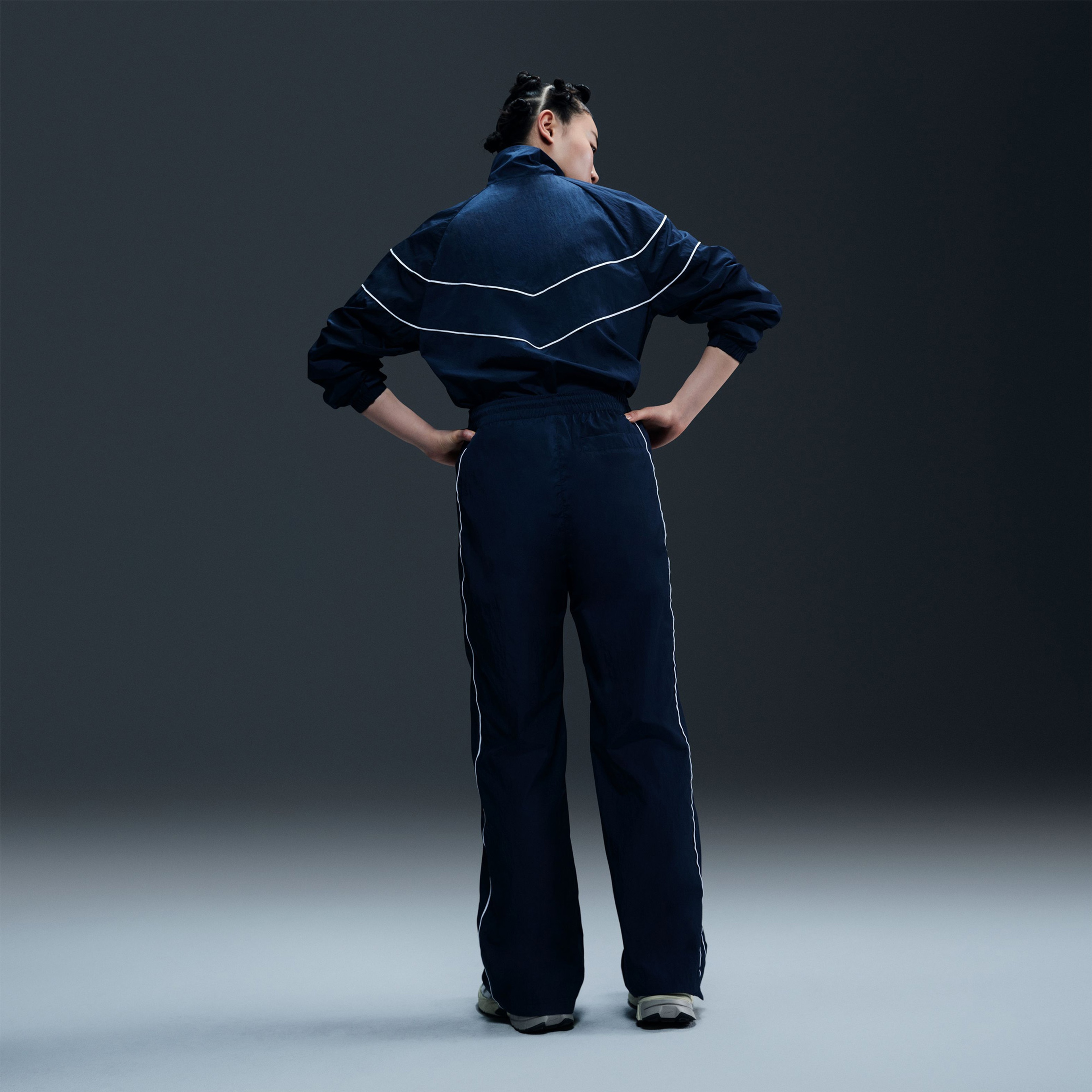 Nike Sportswear Windrunner Woven Kadın Lacivert Ceket