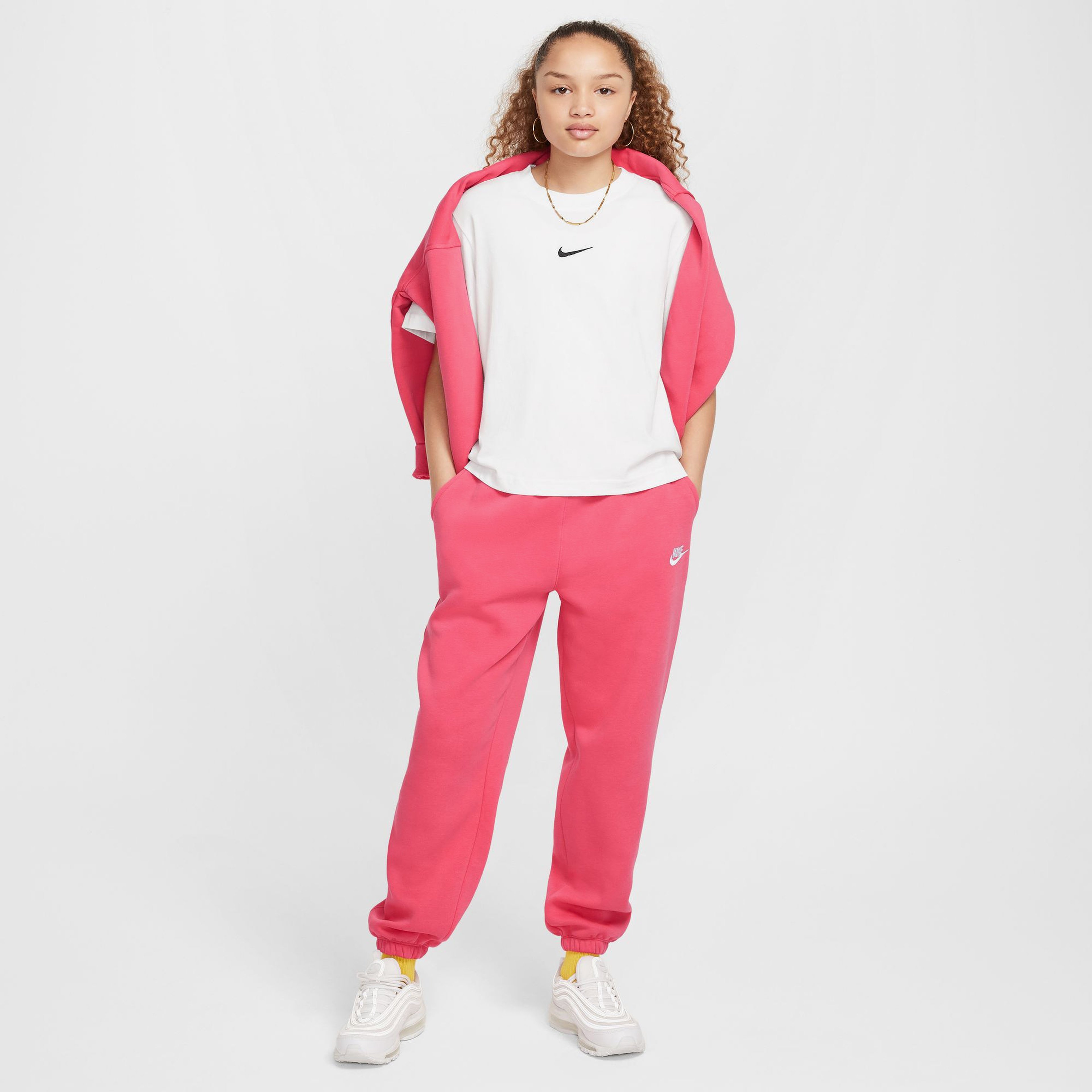 Nike Sportswear Club Fleece Çocuk Pembe Günlük Eşofman Altı