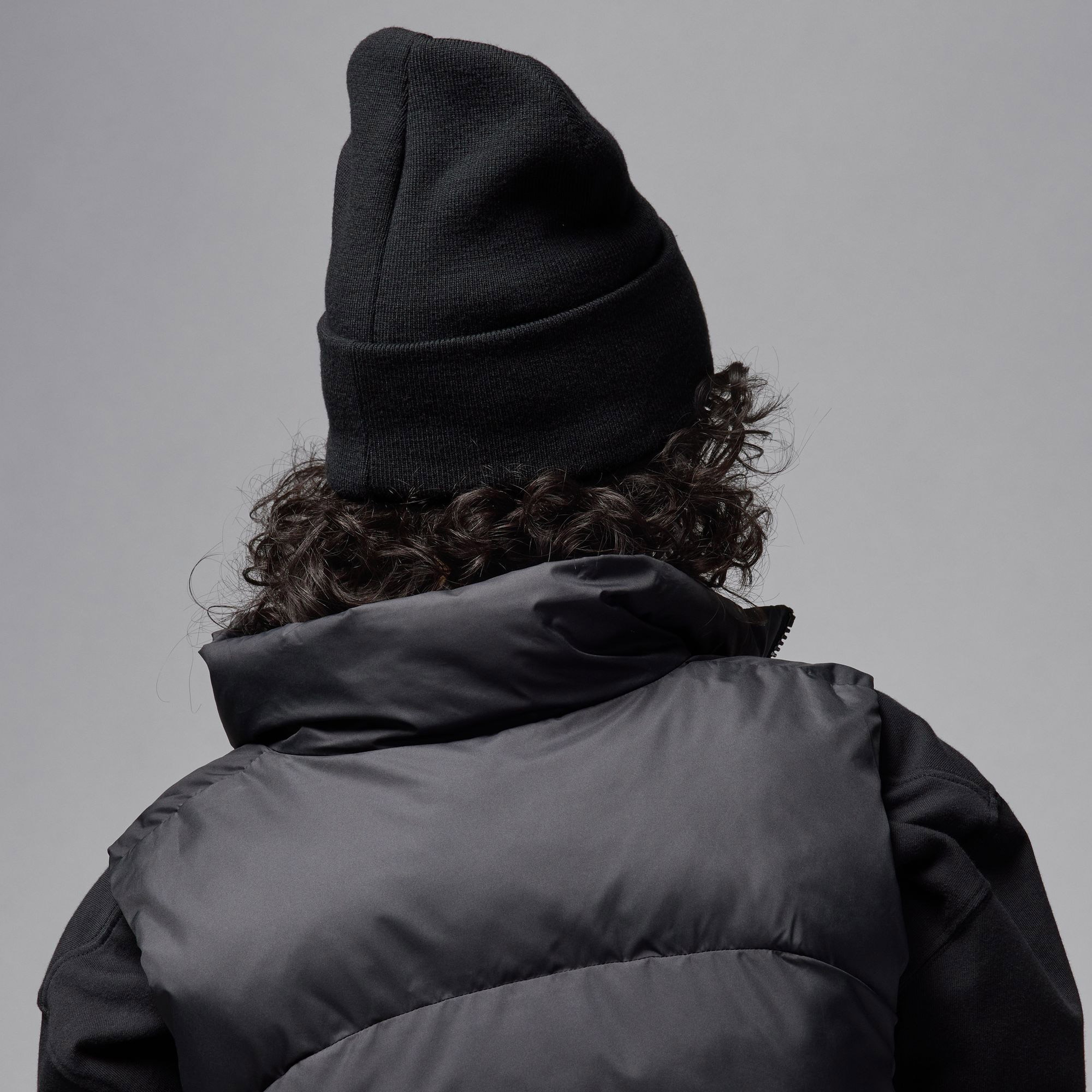 Nike Jordan Peak Satin-Lined Kadın Siyah Bere