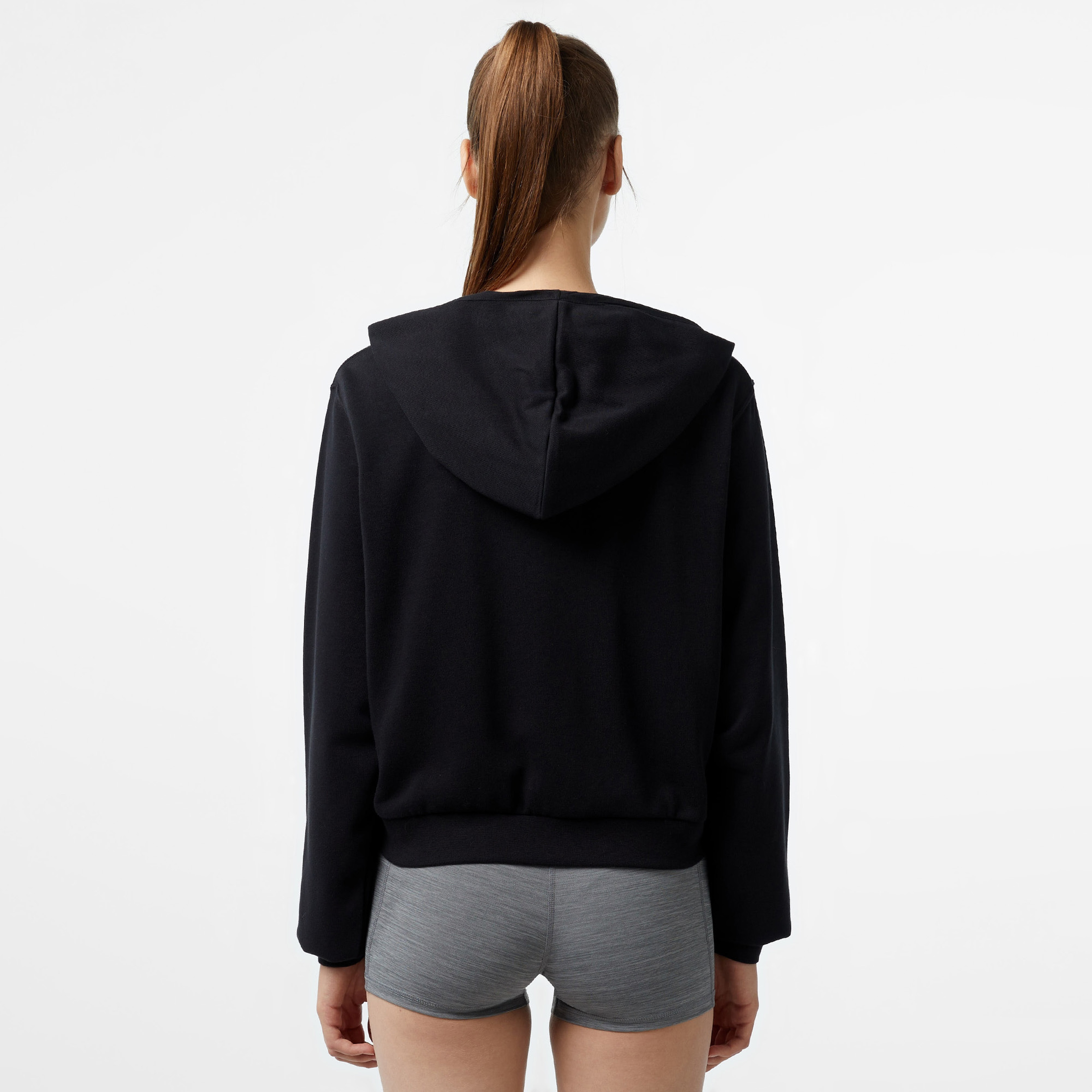 Nike Loose Full-Zip Kadın Siyah Sweatshirt