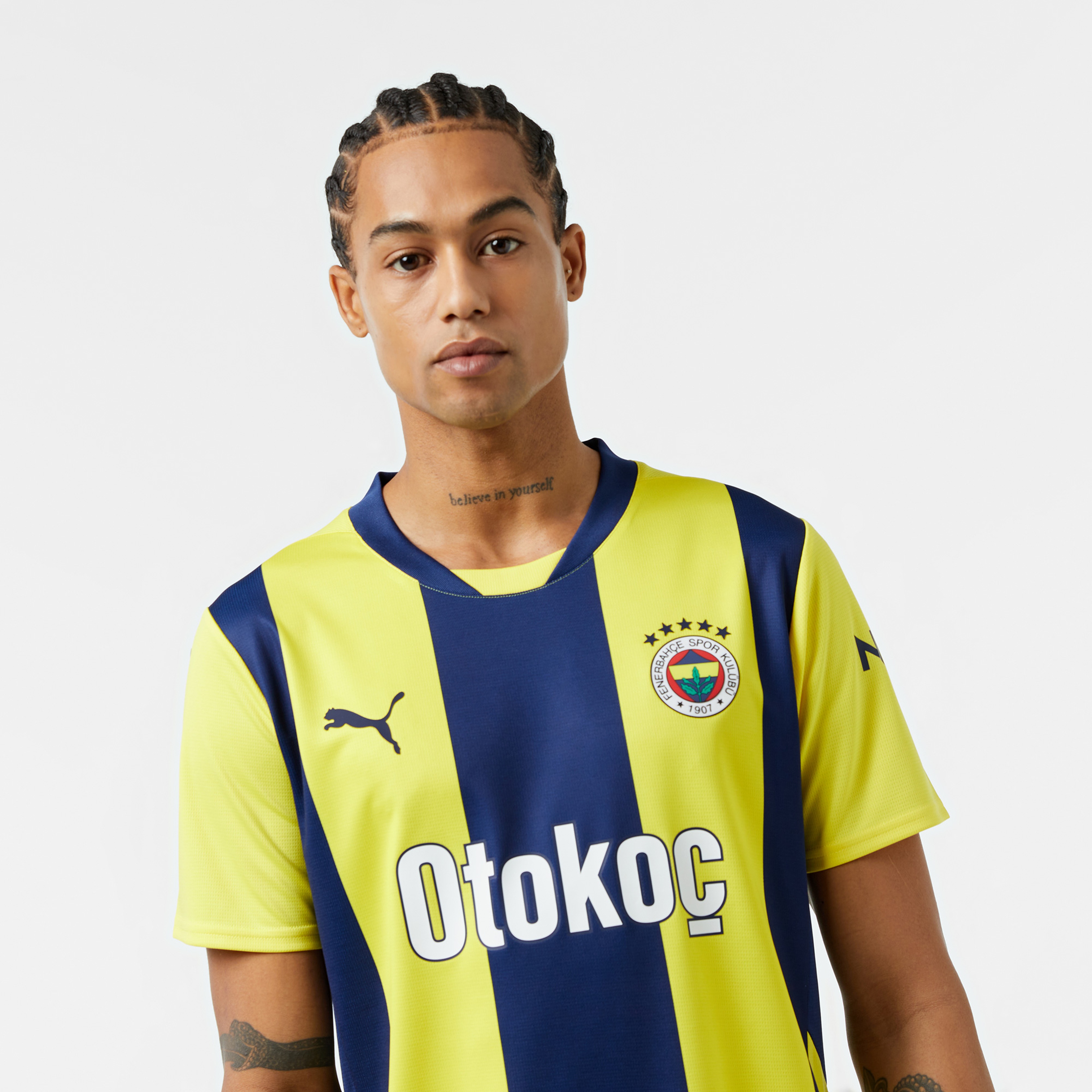 Puma Fenerbahçe SK 24-25 İç Saha Erkek Sarı Futbol Forması