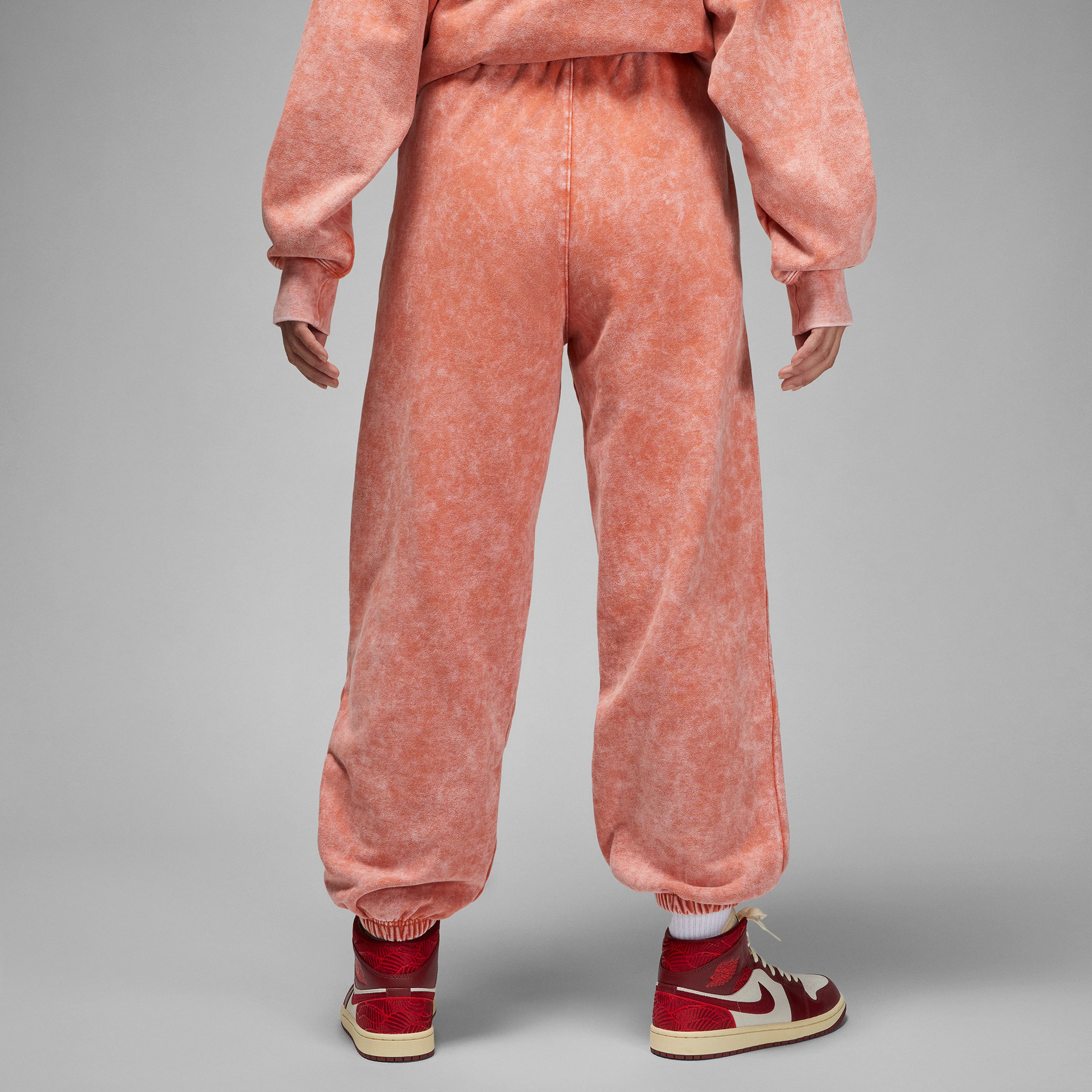 Jordan Flight Fleece Kadın Turuncu Eşofman Altı