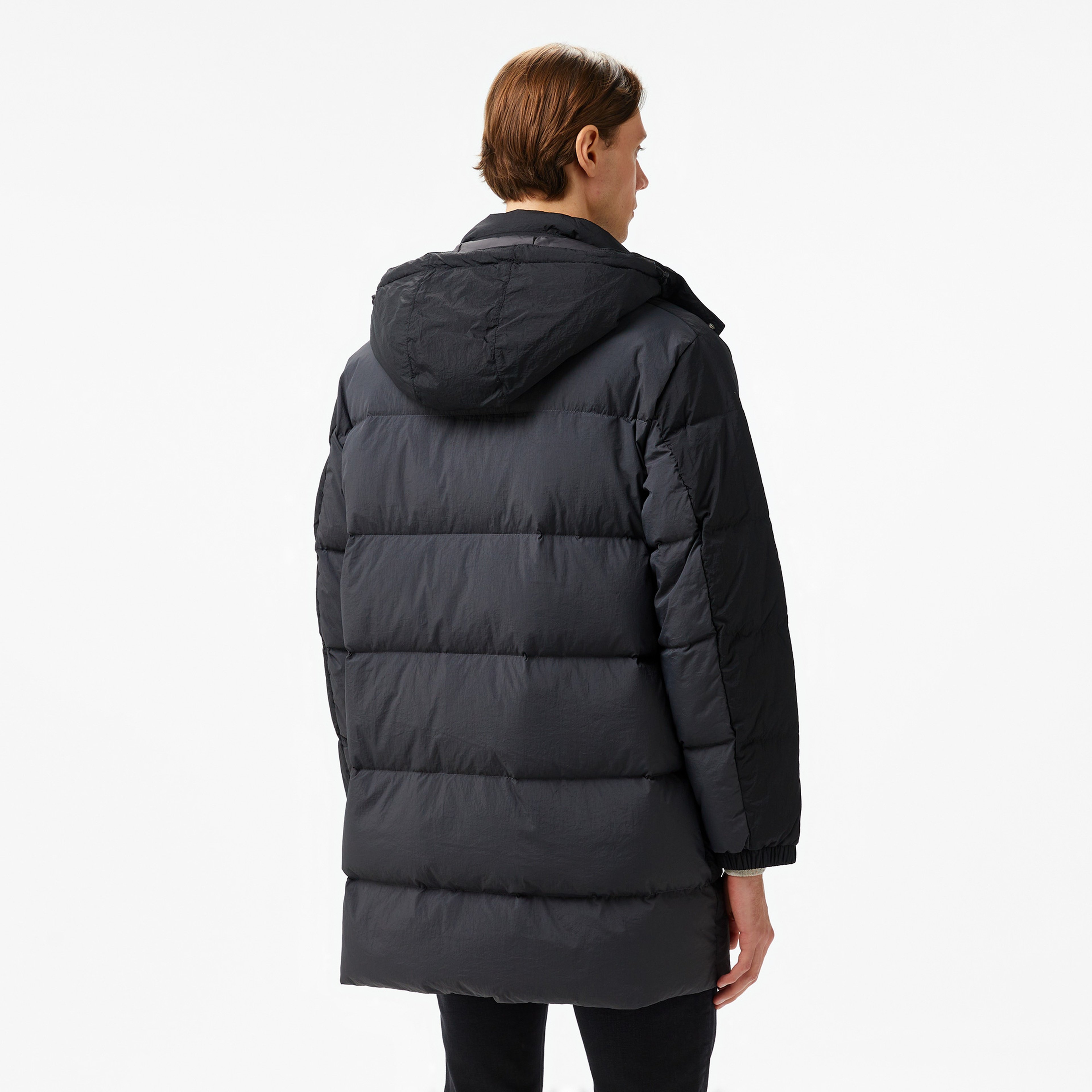 Tommy Hilfiger Jeans Two Tone Parka Erkek Siyah Mont