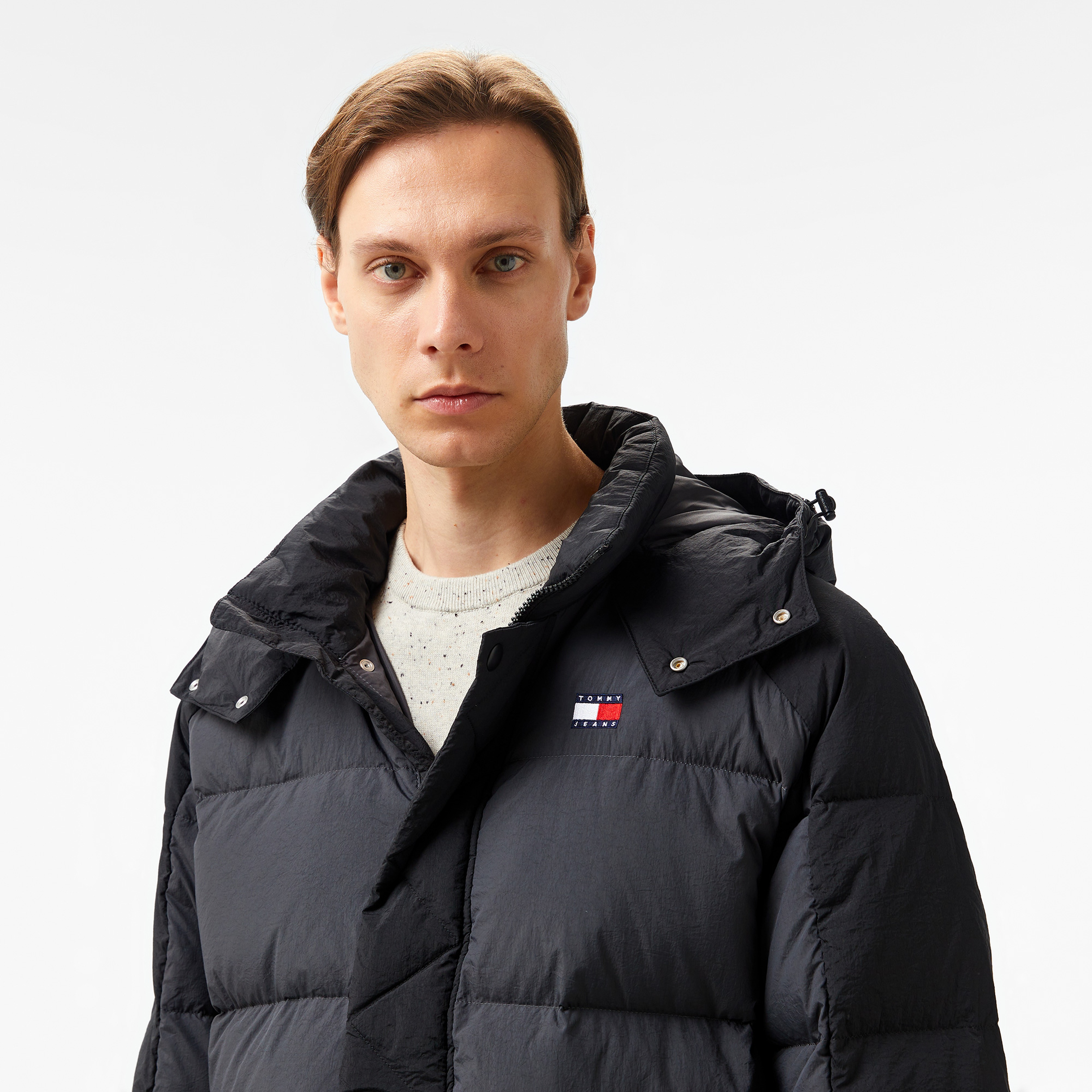 Tommy Hilfiger Jeans Two Tone Parka Erkek Siyah Mont