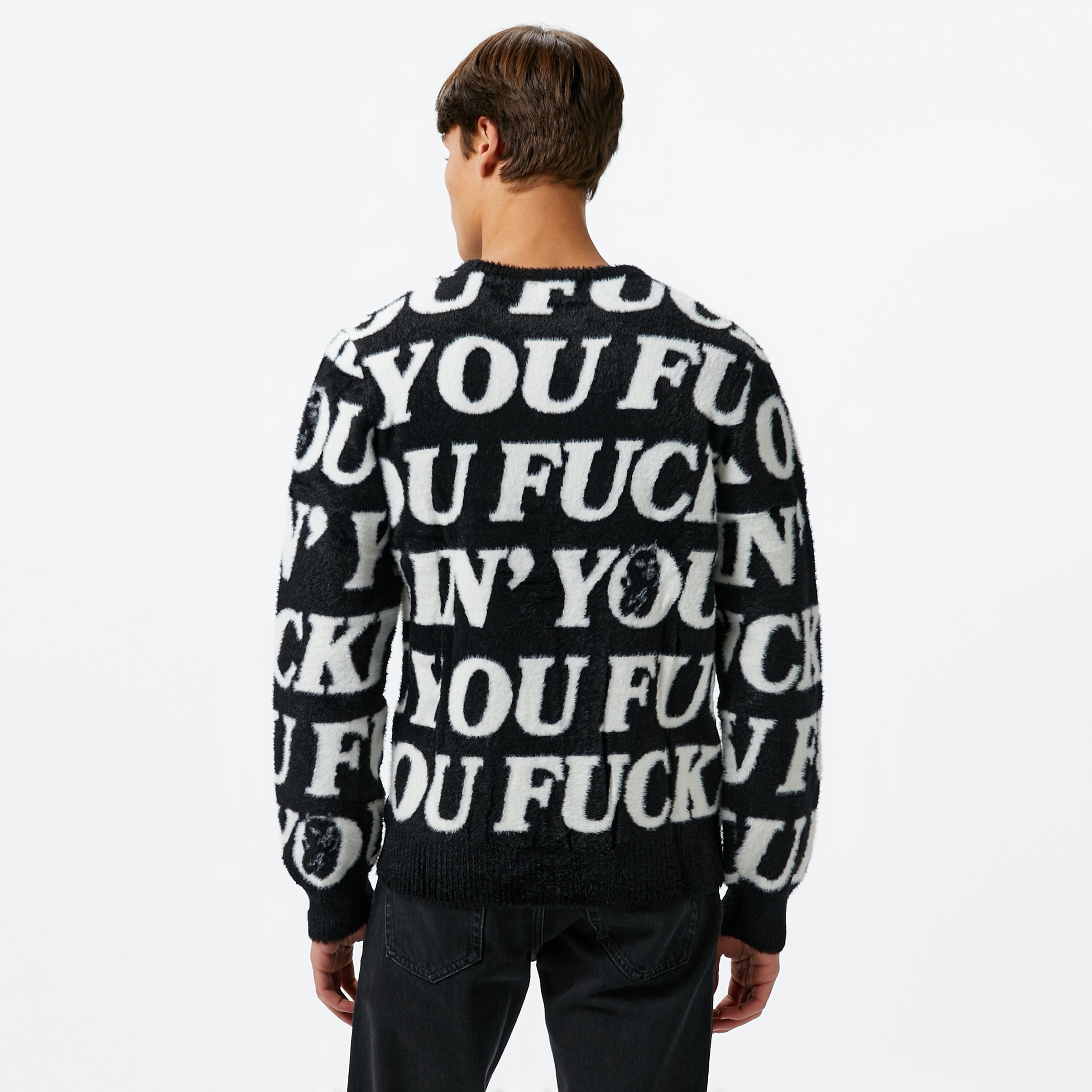 Ripndip Fuckin Fuck Mohair Erkek Siyah Sweatshirt