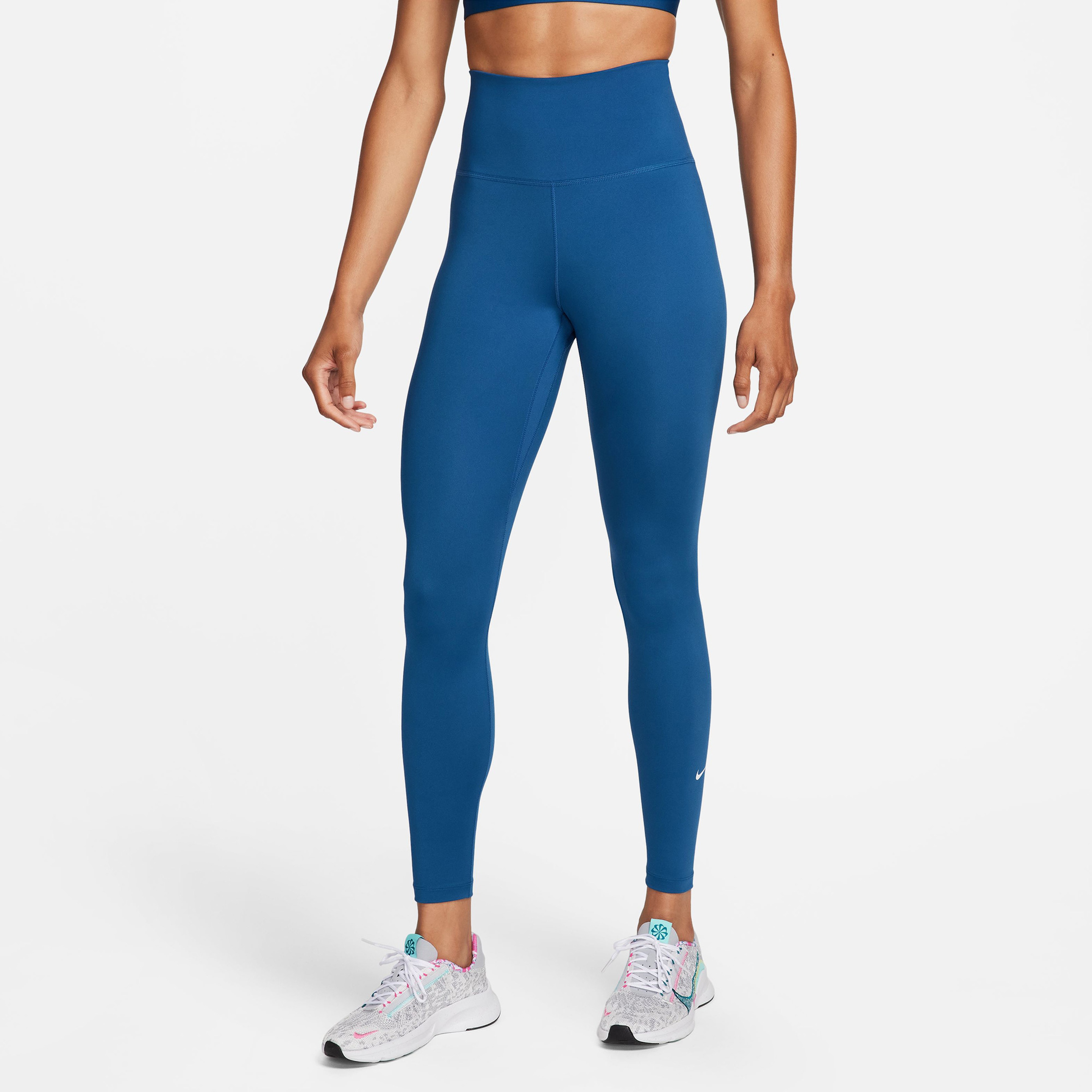 Nike One Dri-Fit Kadın Mavi Tayt