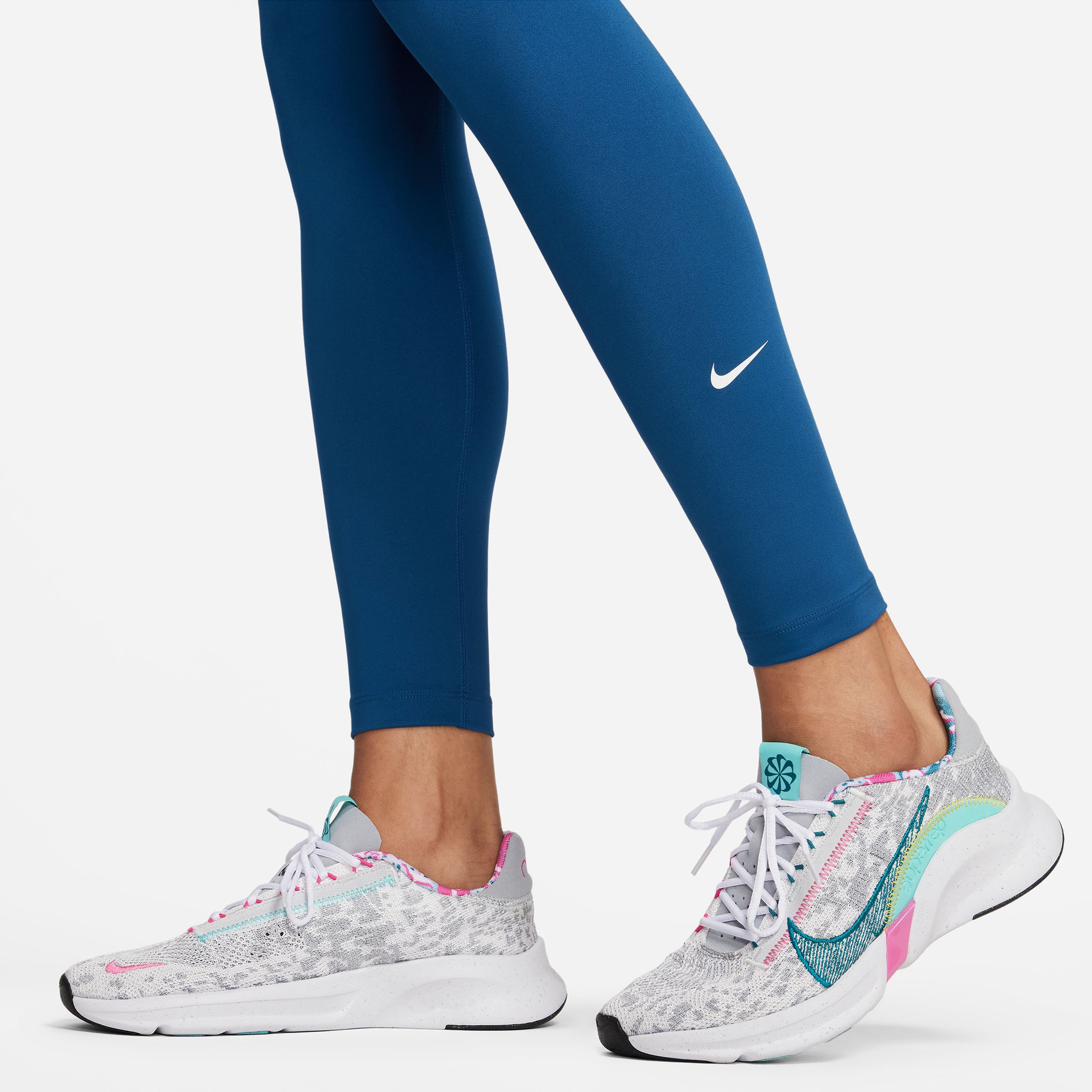 Nike One Dri-Fit Kadın Mavi Tayt