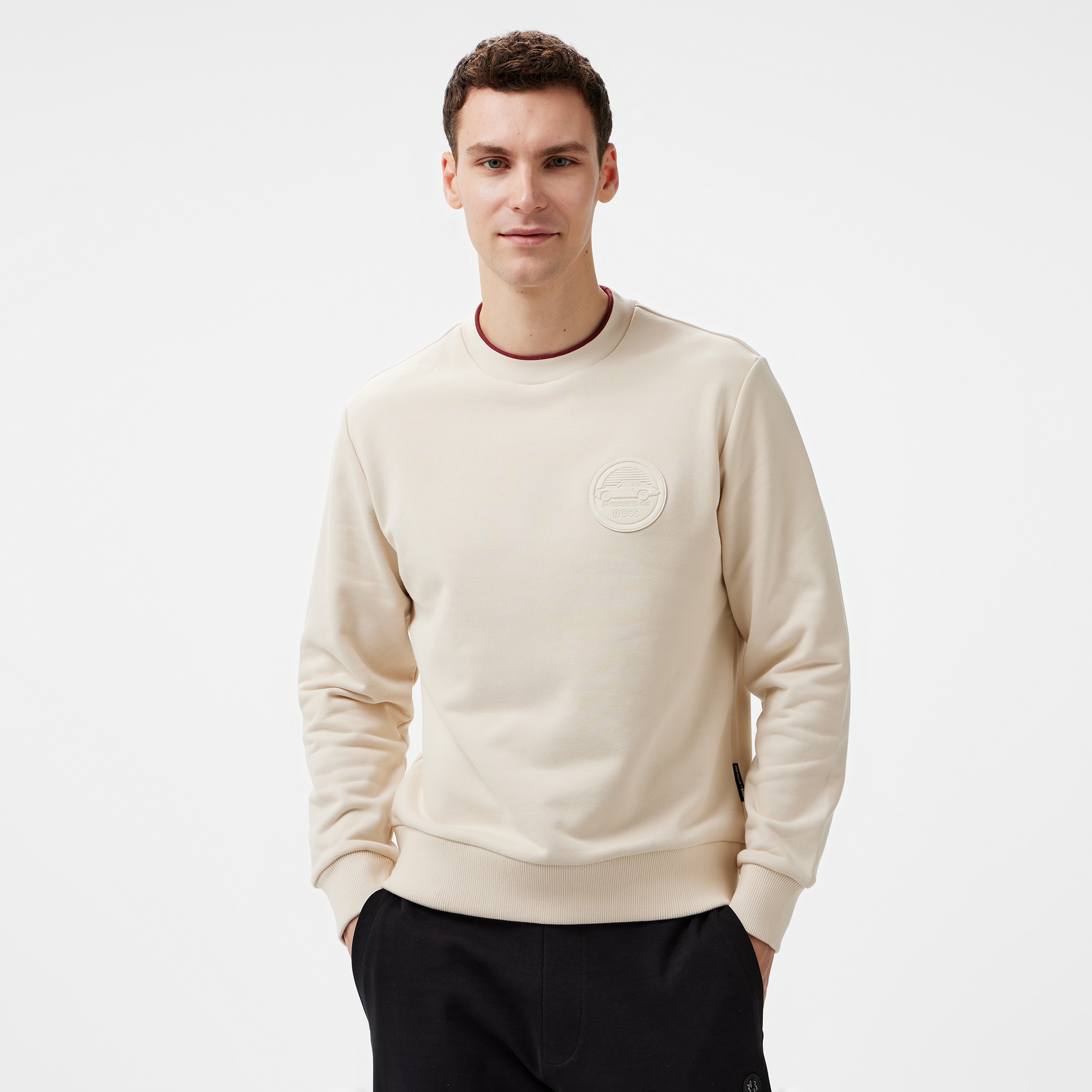 Boss C-Soleri 40_Ps Erkek Bej Sweatshirt