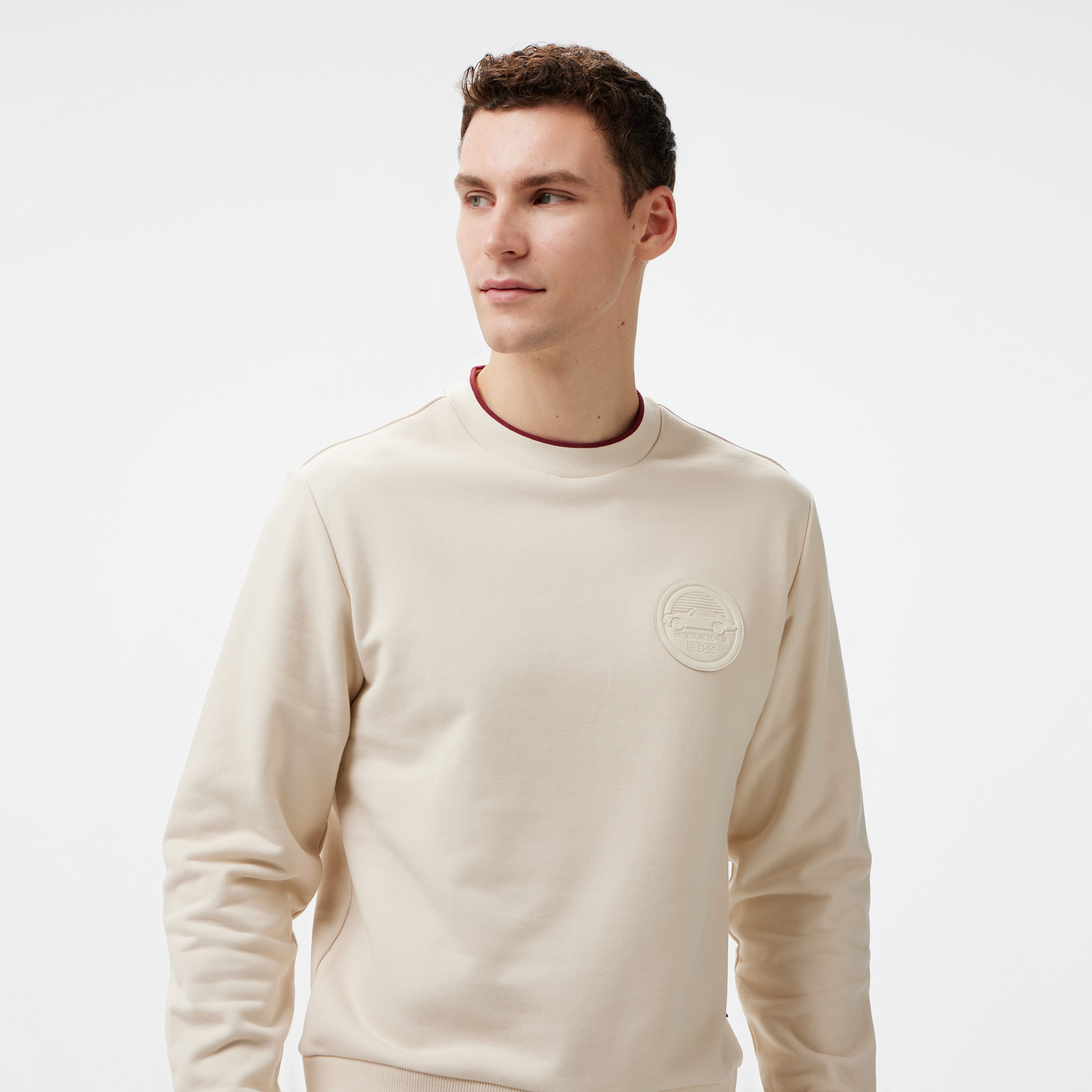 Boss C-Soleri 40_Ps Erkek Bej Sweatshirt