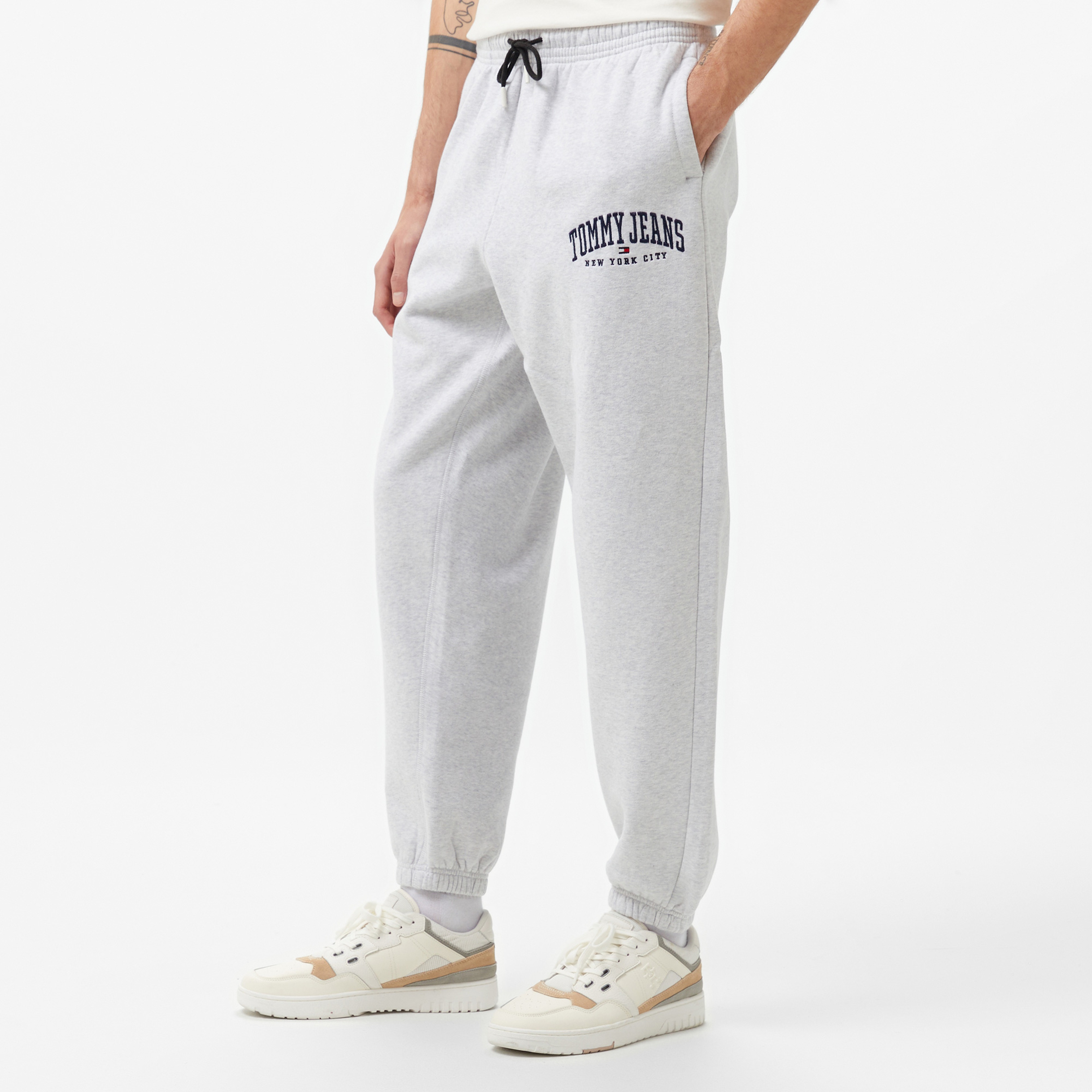 Tommy Hilfiger Jeans Varsitys Erkek Gri Eşofman Altı