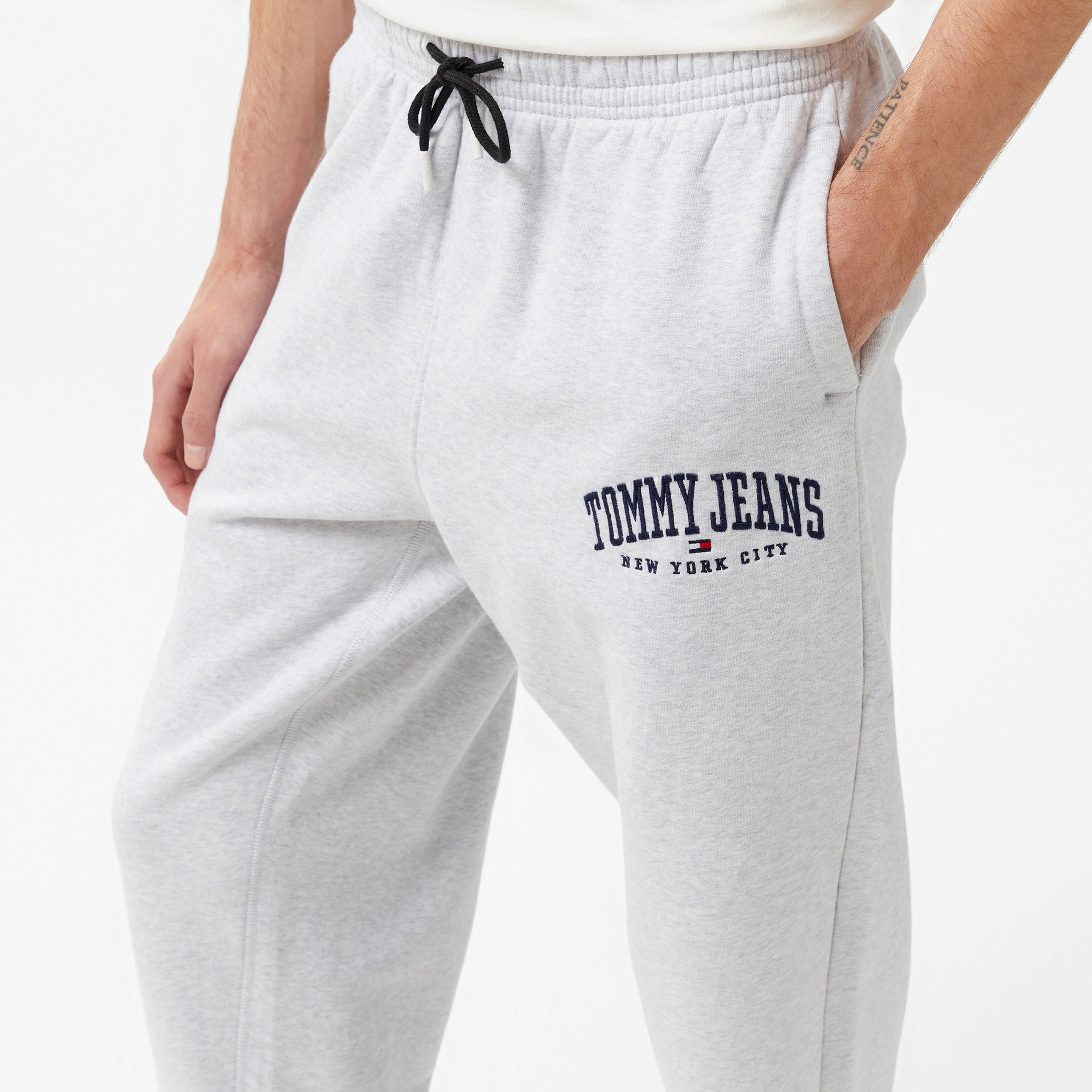 Tommy Hilfiger Jeans Varsitys Erkek Gri Eşofman Altı