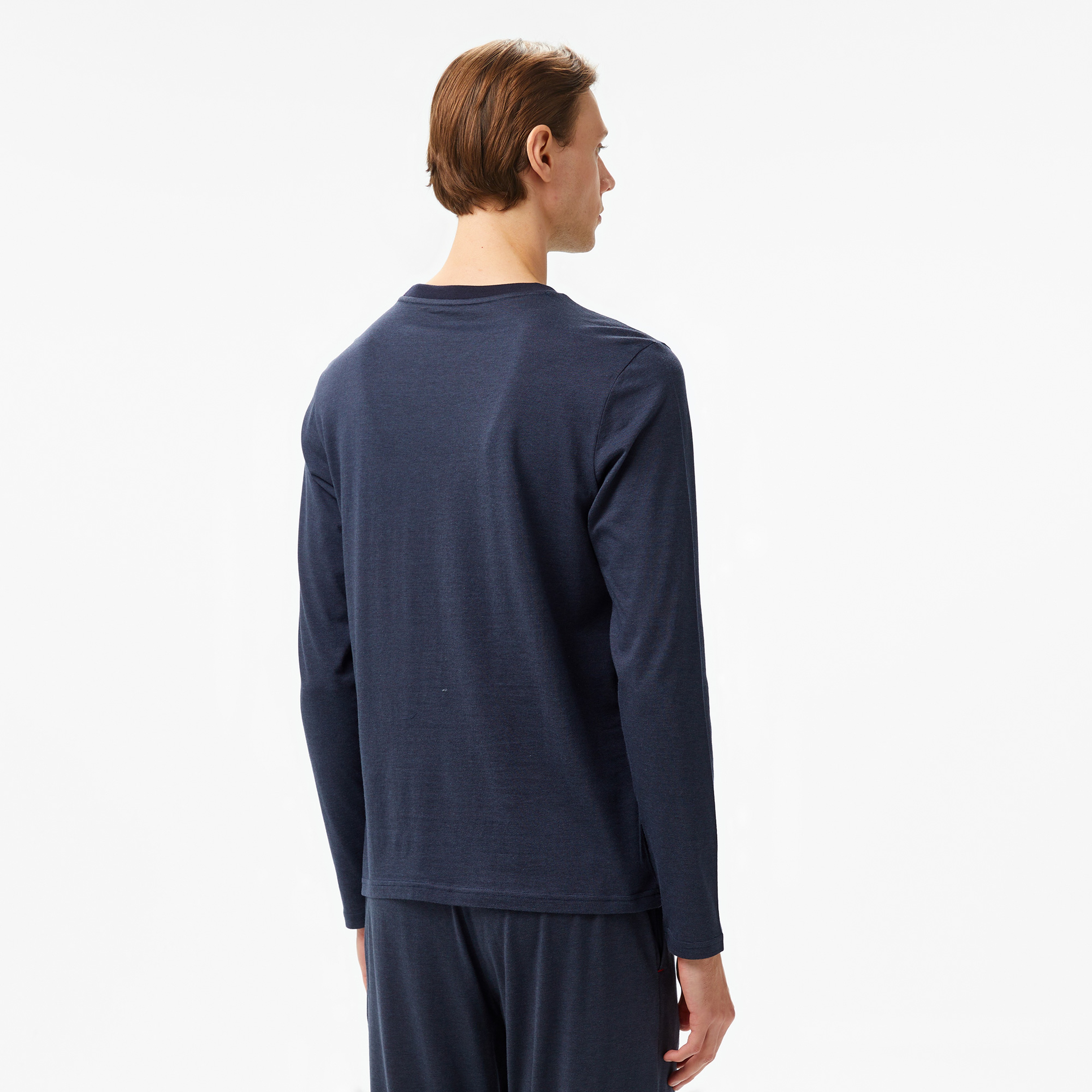 Tommy Hilfiger Jersey - Mini Stripe Erkek Mavi Pijama
