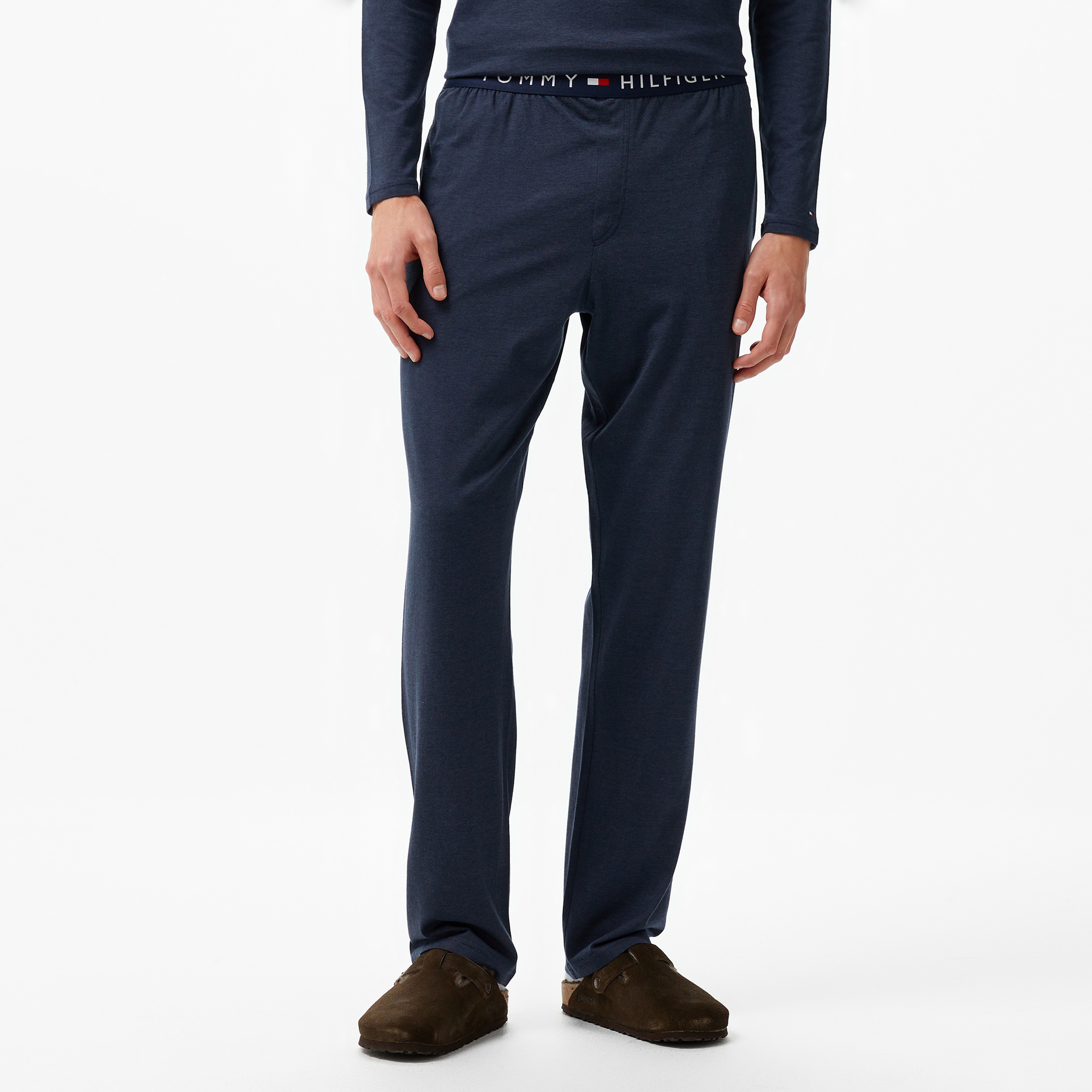 Tommy Hilfiger Jersey - Mini Stripe Erkek Mavi Pijama