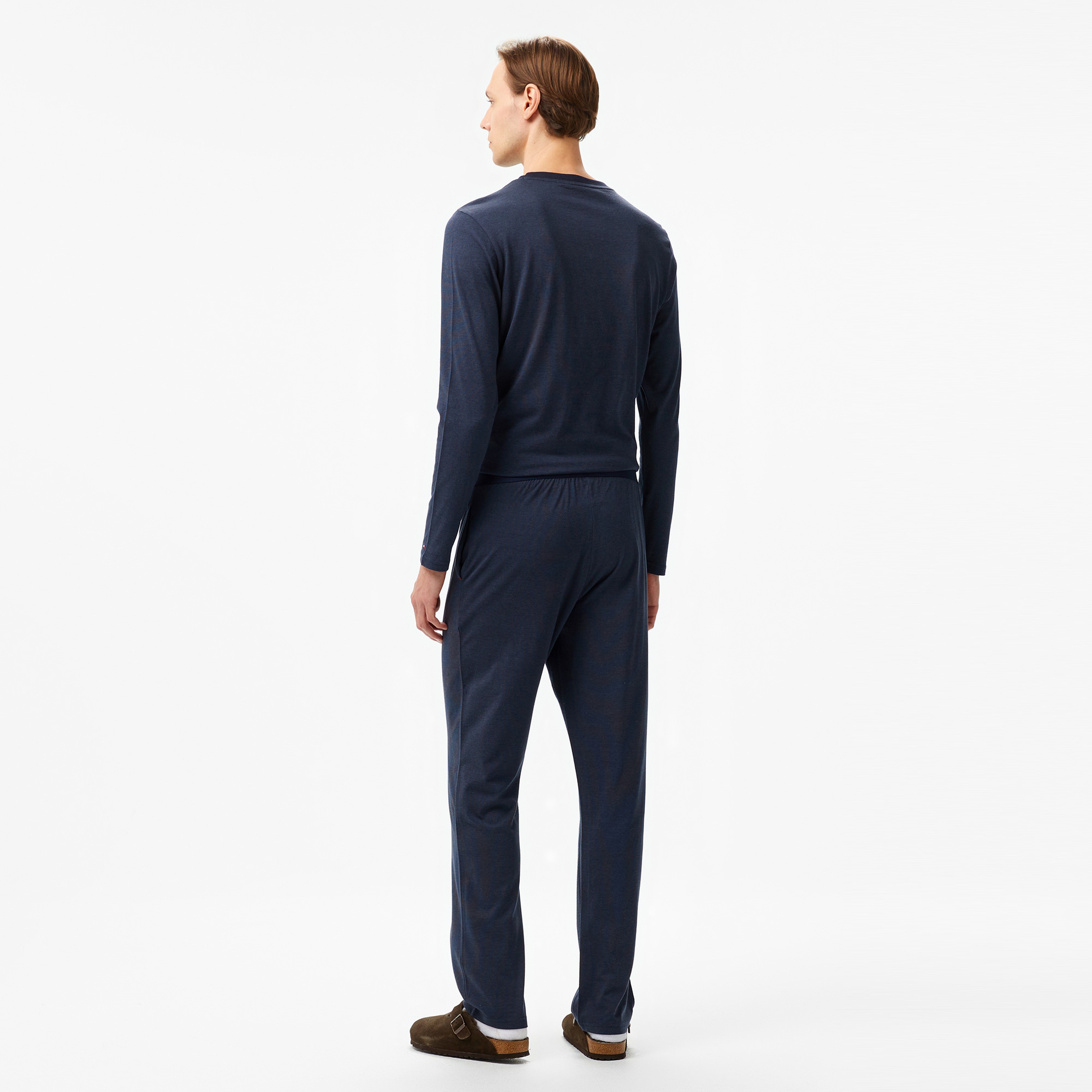 Tommy Hilfiger Jersey - Mini Stripe Erkek Mavi Pijama