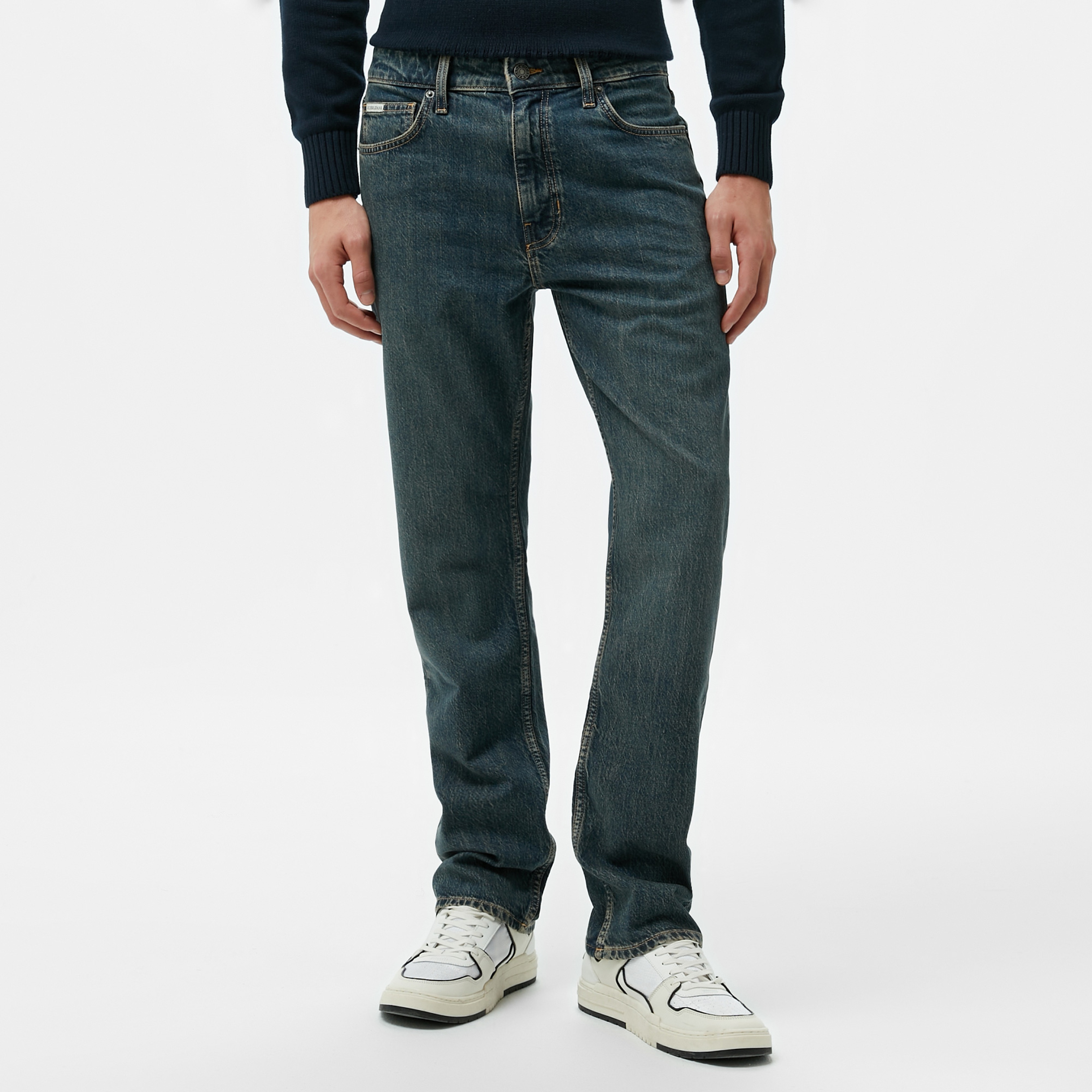 Guess G16 Straight Eco Co Arty Str Indigo Erkek Renkli Jean