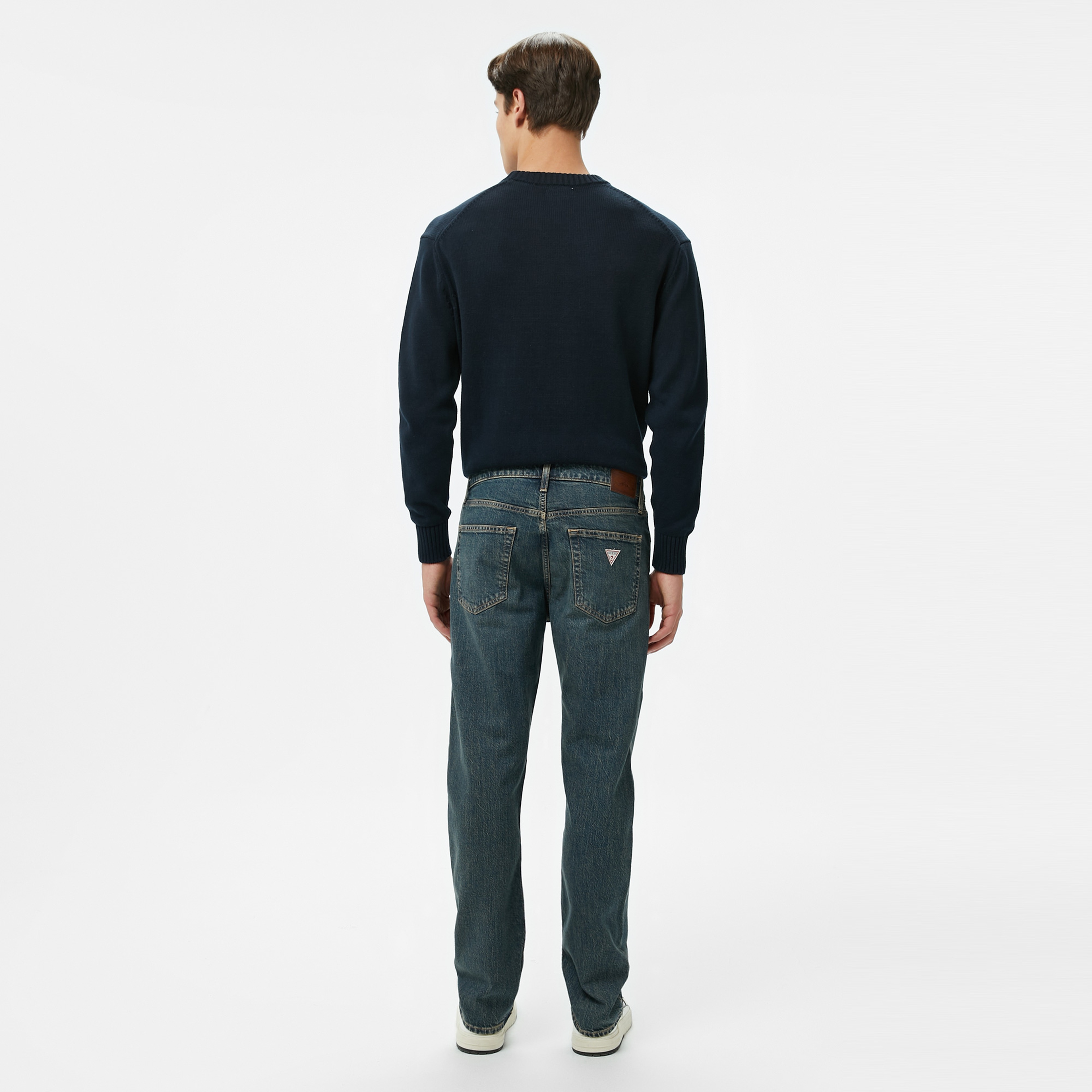 Guess G16 Straight Eco Co Arty Str Indigo Erkek Renkli Jean