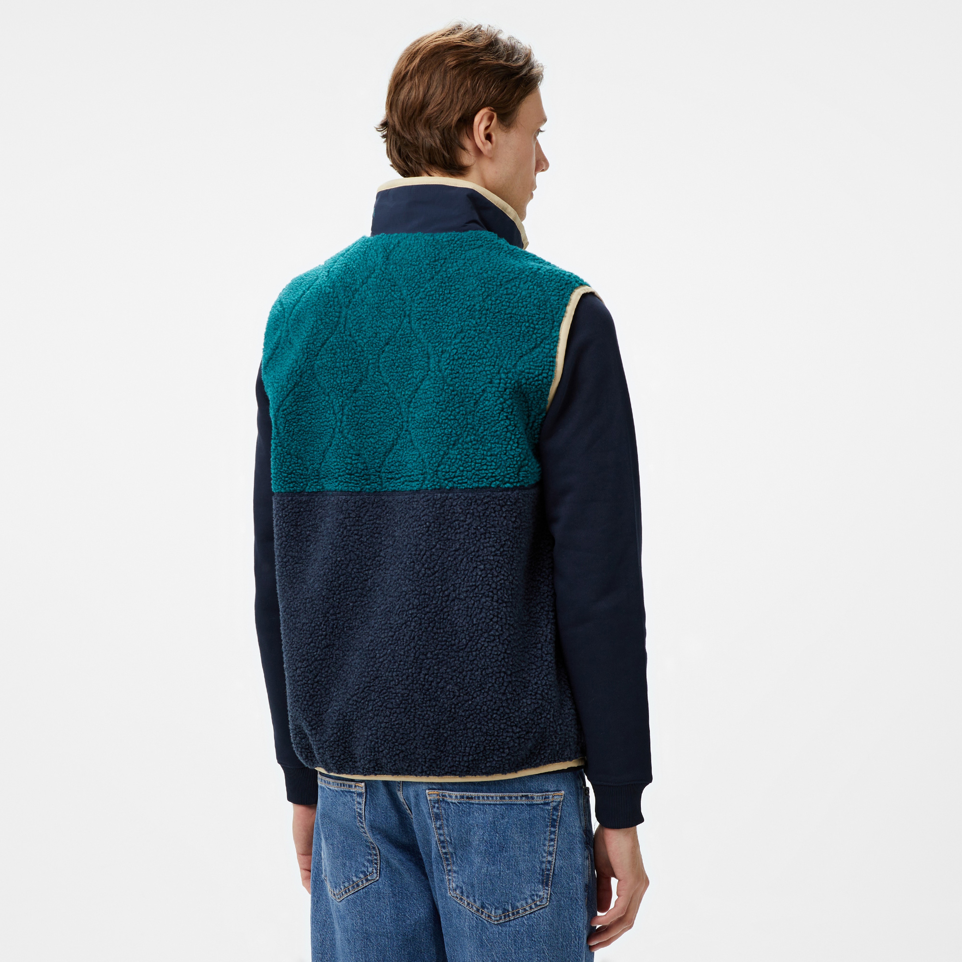 Tommy Hilfiger Jeans Teddy Essential Vest Erkek Lacivert Yelek