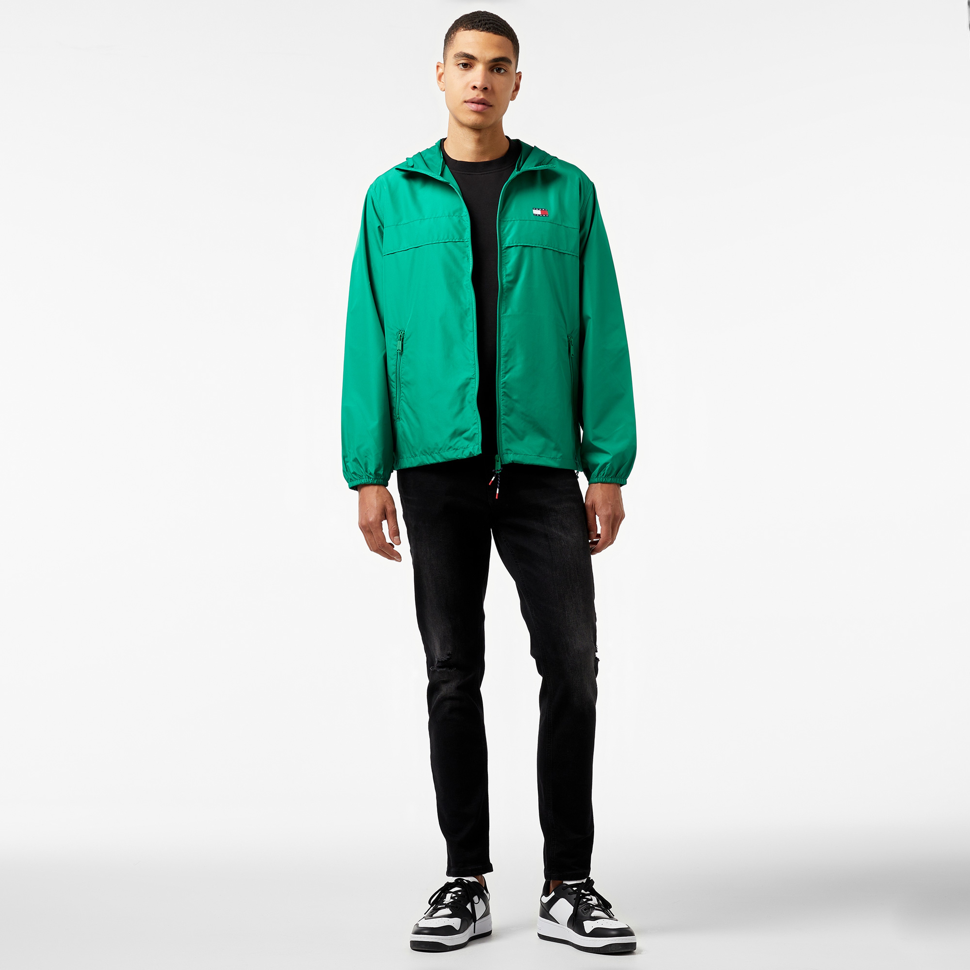 Tommy Jeans Erkek Yeşil Mont
