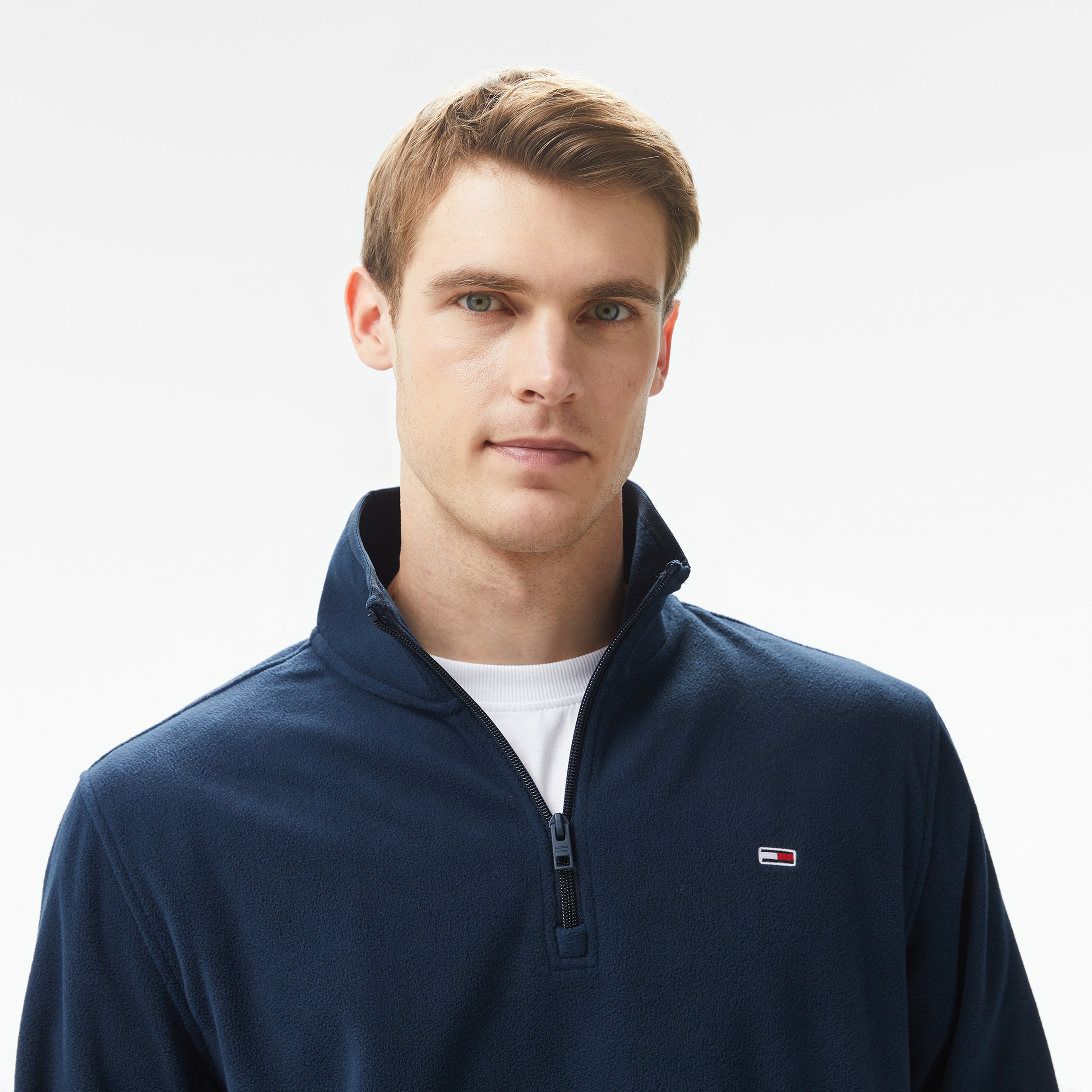 Tommy Jeans Erkek Mavi Sweatshirt