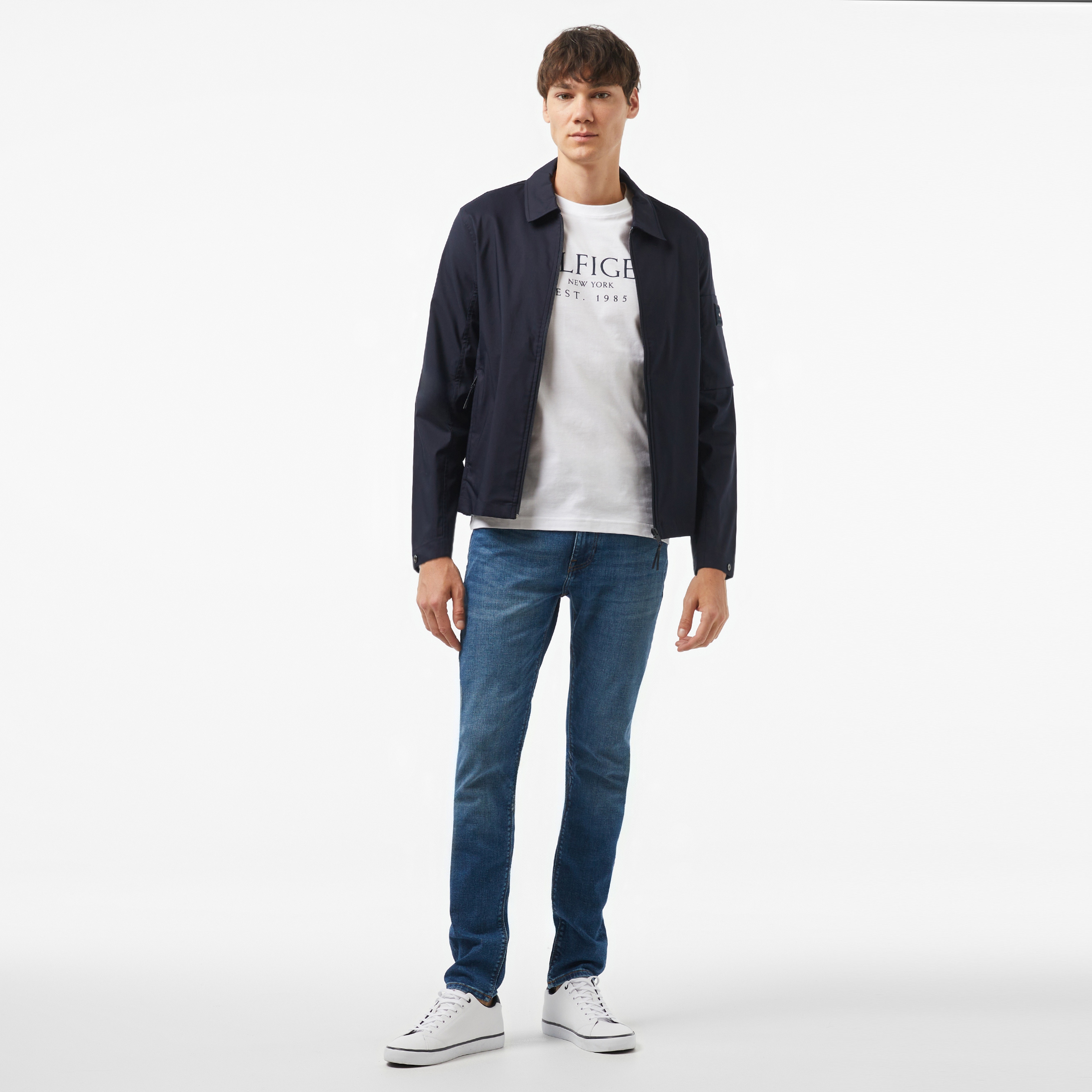 Tommy Hilfiger Erkek Mavi Mont