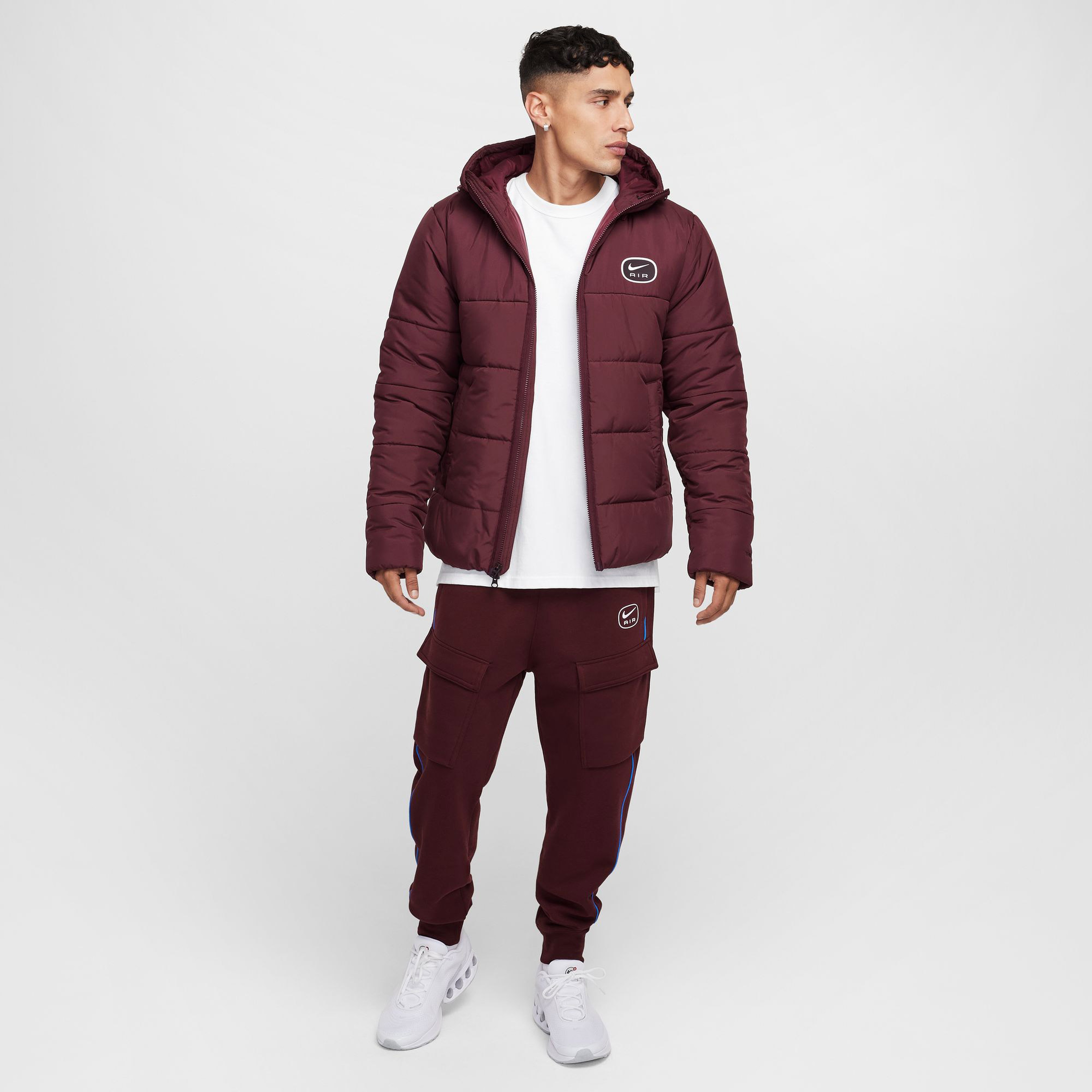 Nike Sportswear Air Synthetic Erkek Bordo Mont