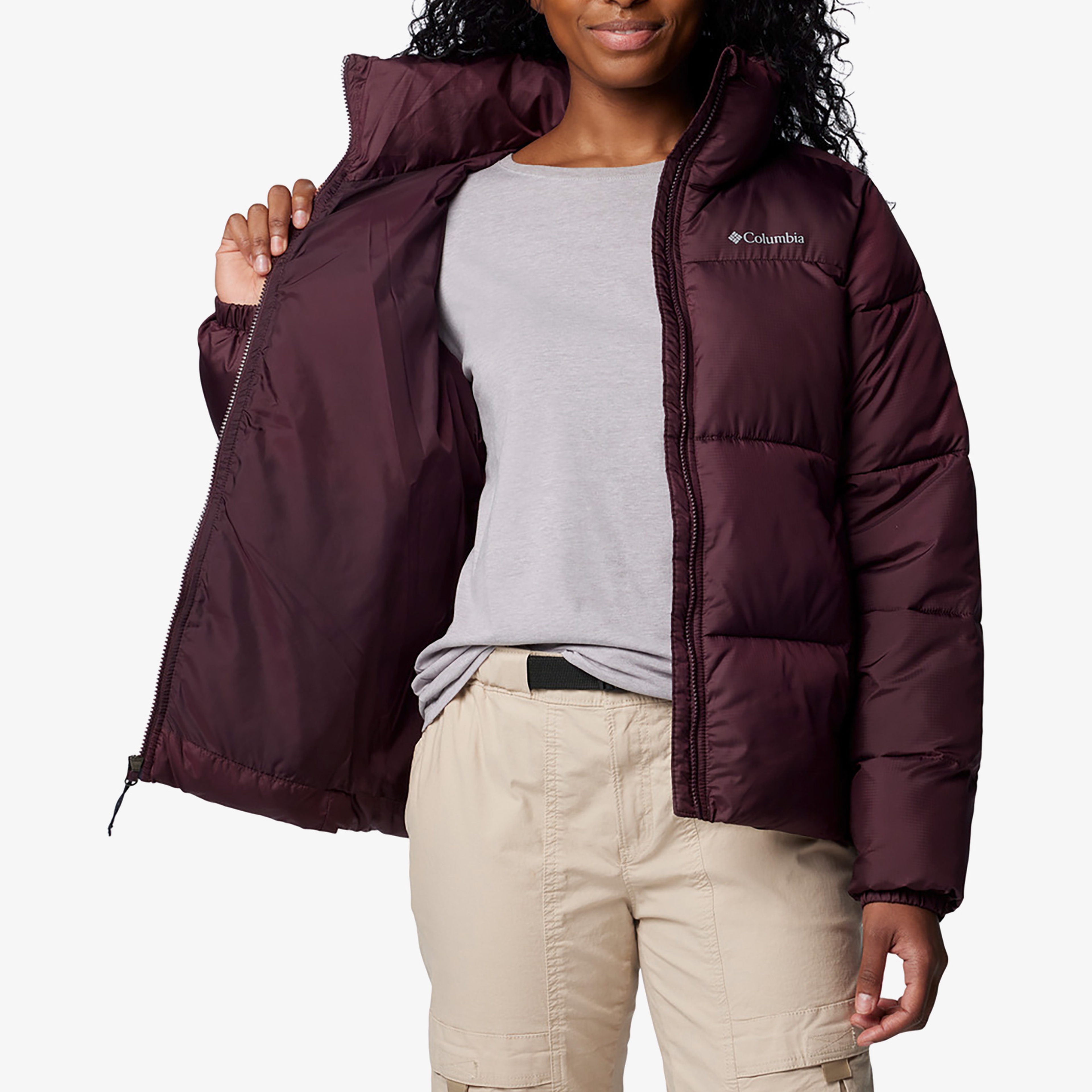 Columbia Puffect II Kadın Mor Outdoor Mont