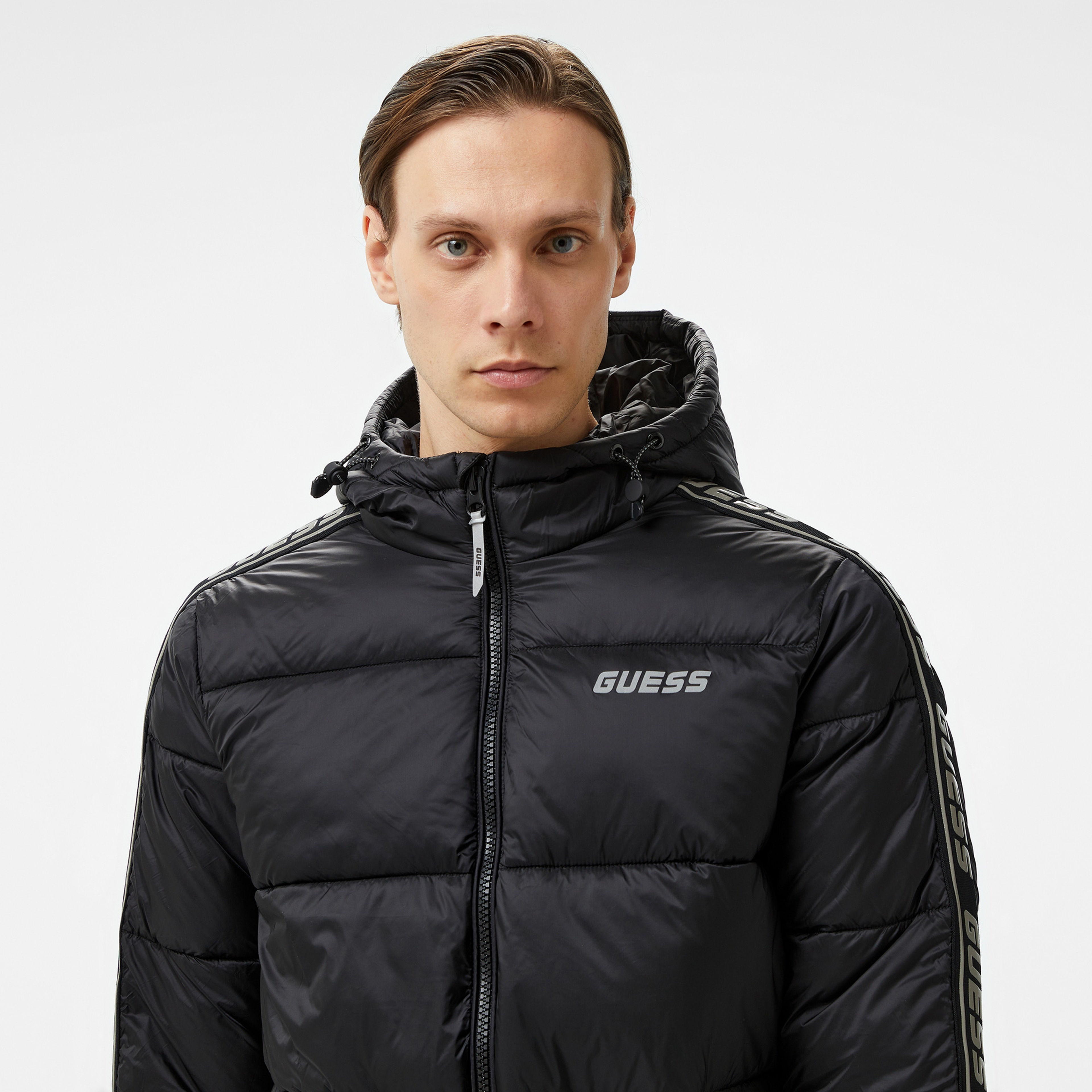 Guess Erkek Siyah Mont