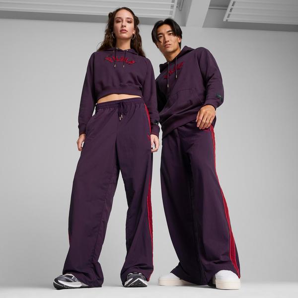 Puma T7 Play.Paris. Track Unisex Bordo Eşofman Altı